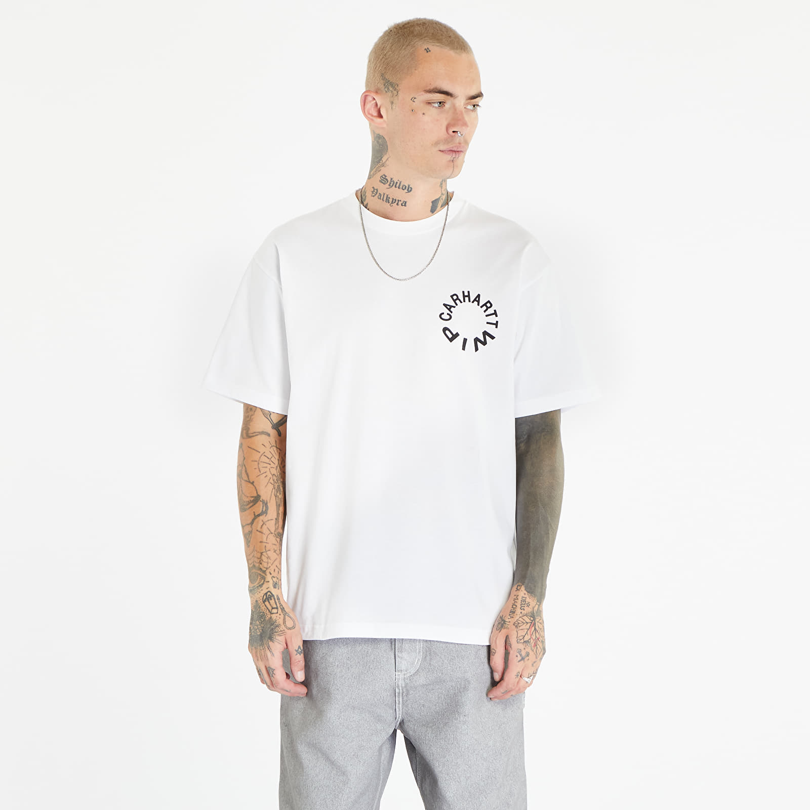 Tricou Carhartt WIP S/S Work Varsity T-Shirt White/ Black