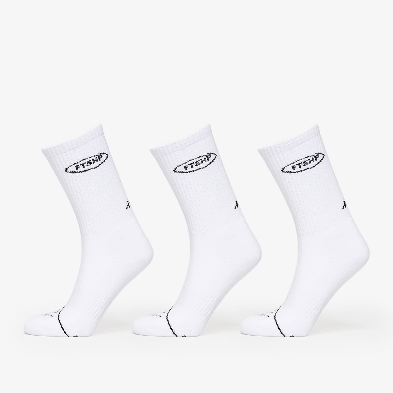 Șosete Footshop Basic But Not Basic Socks 3-Pack White 36-38