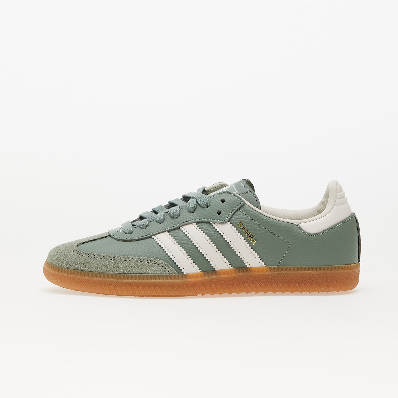 Women's shoes adidas Samba Og W Silver Green/ Core White/ Gum