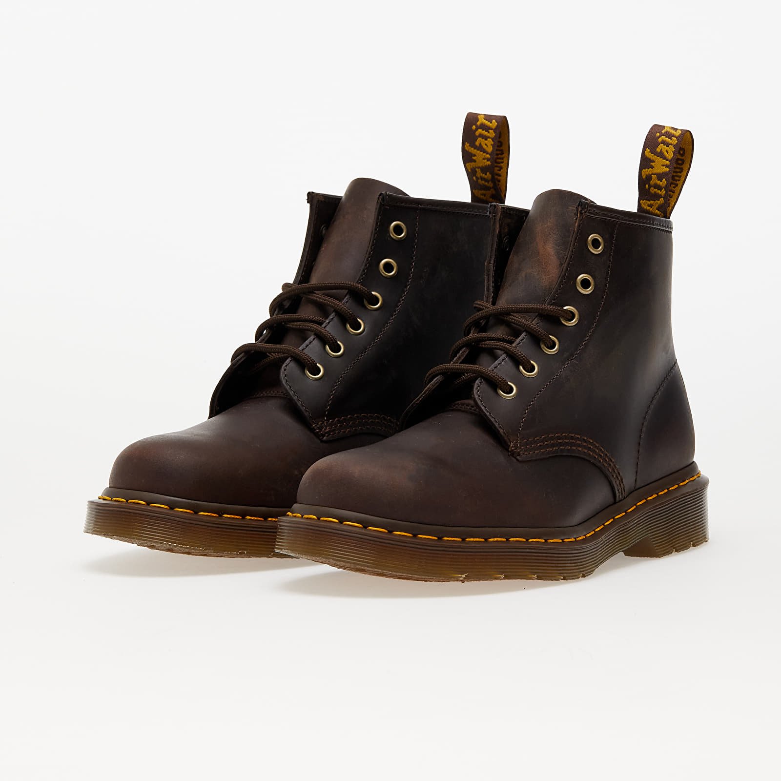 Men's shoes Dr. Martens 101 Dark Brown Crazy Horse