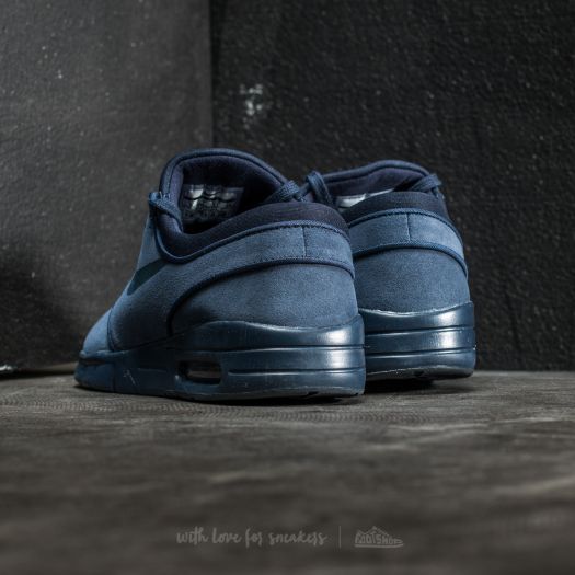 Men s shoes Nike Stefan Janoski Max Leather Obsidian Dark Obsidian Footshop