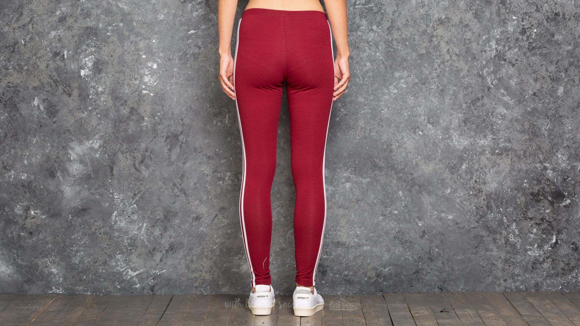 Pants adidas 3 Stripes Leggings Collegiate Burgundy