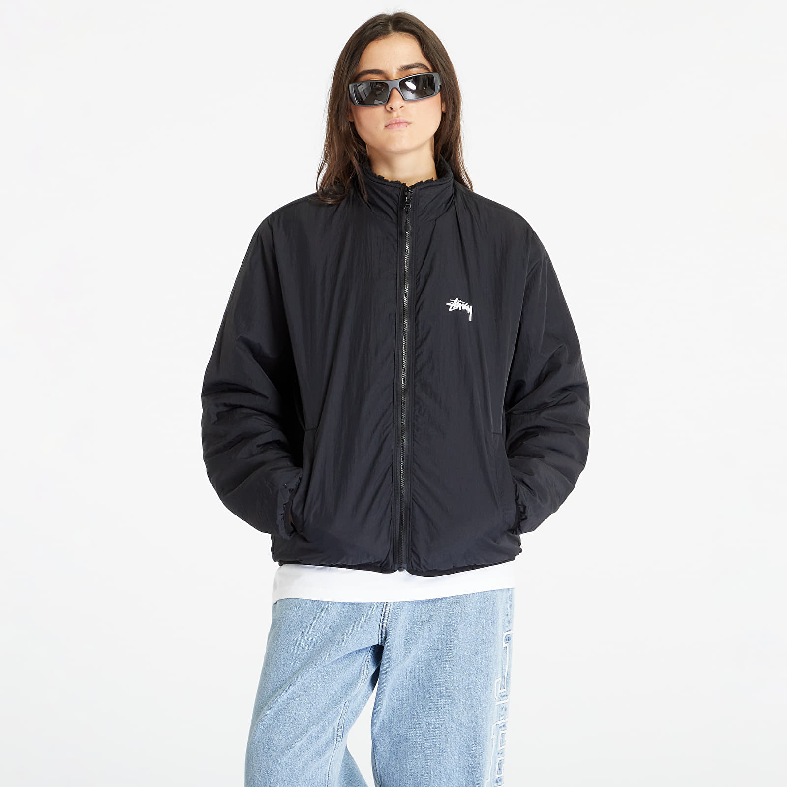 Geci Stüssy Sherpa Reversible Jacket UNISEX Lava