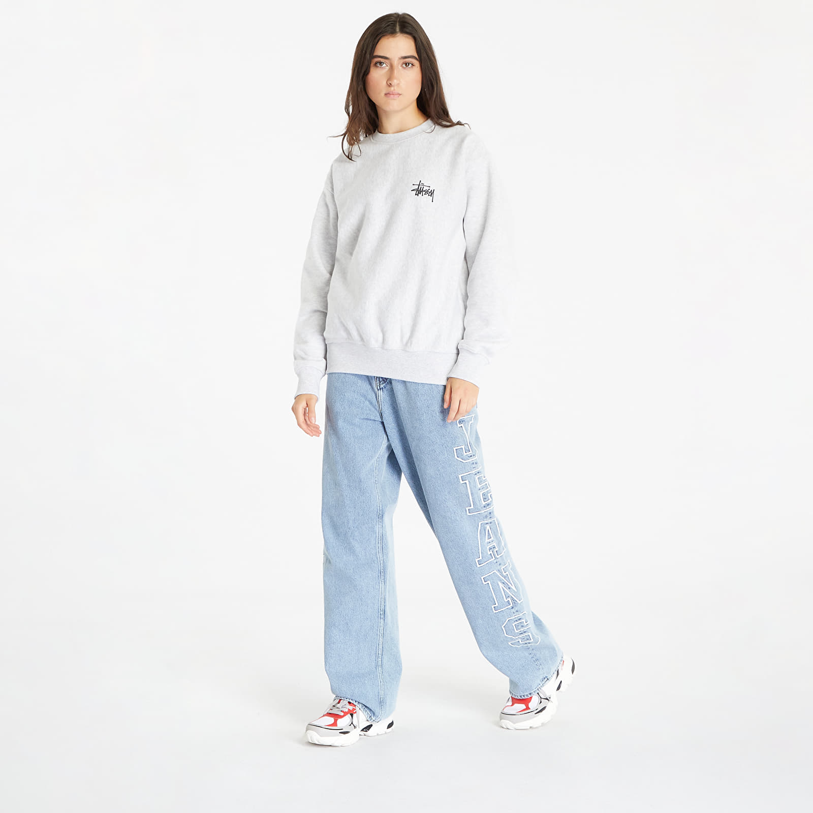 Hoodies and sweatshirts  Stüssy Basic Stussy Crewneck UNISEX Ash Heather