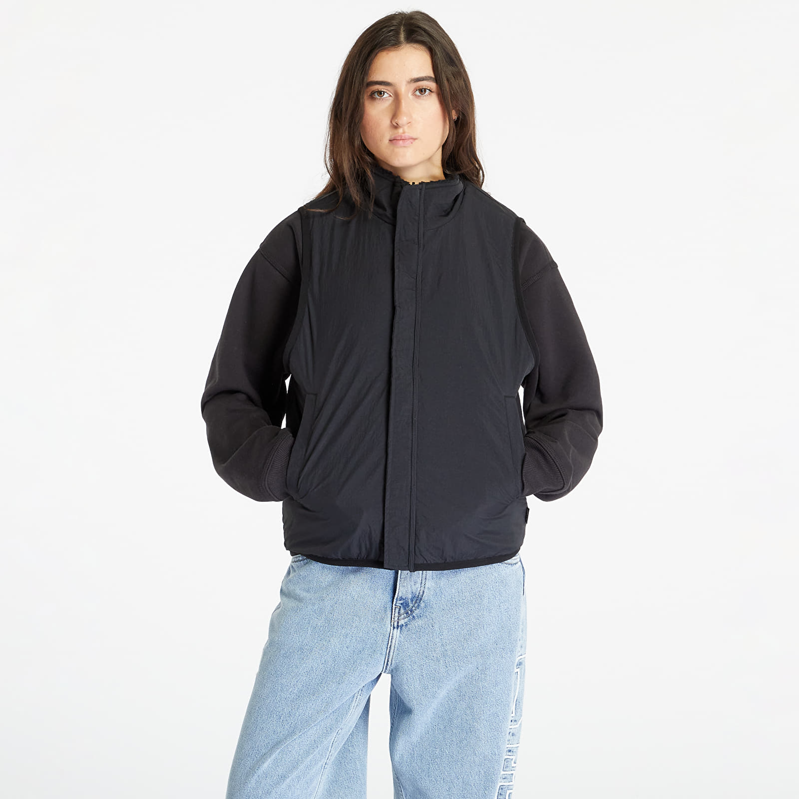 Vests Stüssy Sherpa Reversible Vest UNISEX Black | Footshop