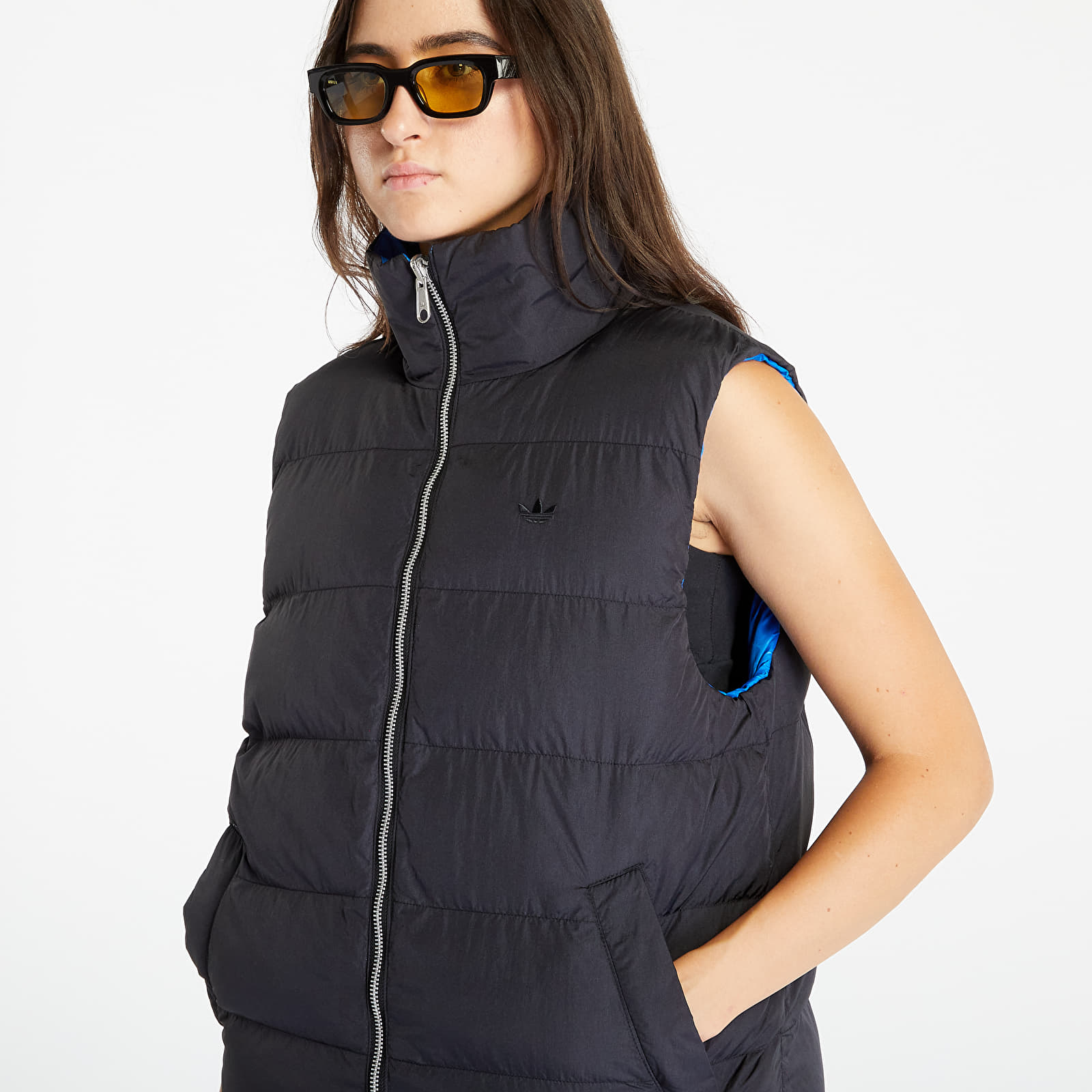 Vests adidas Originals Rever Vegan Vest Black/ Royal Blue