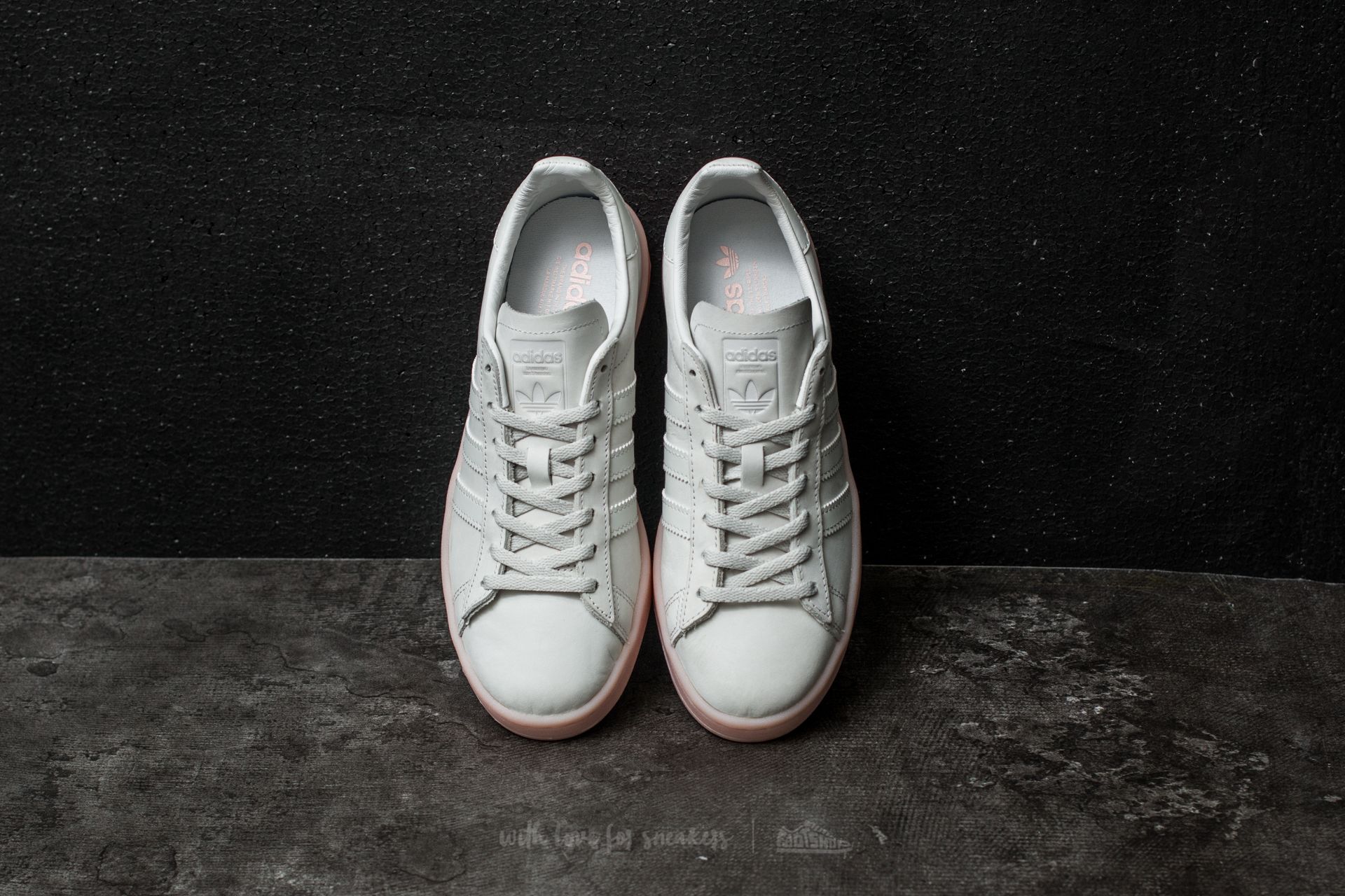 Women s shoes adidas Campus W Crystal White Crystal White Icey Pink Footshop