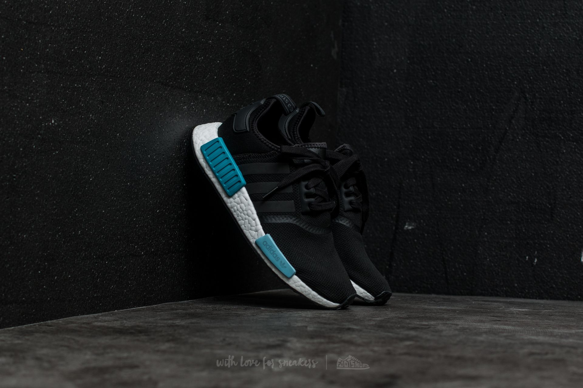 Women s shoes adidas NMD R1 W Core Black Icey Blue Footshop