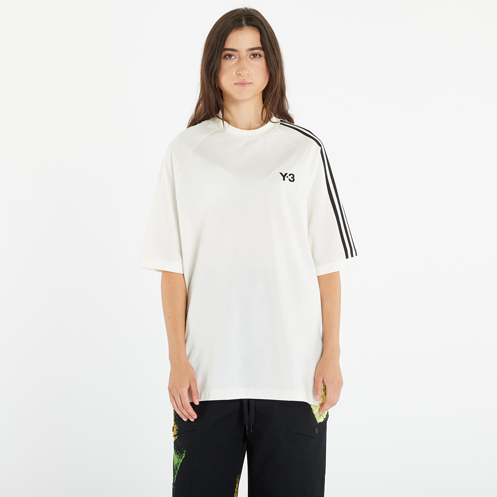 Camisetas Y-3 3-Stripes Short Sleeve Tee UNISEX Off White/ Black