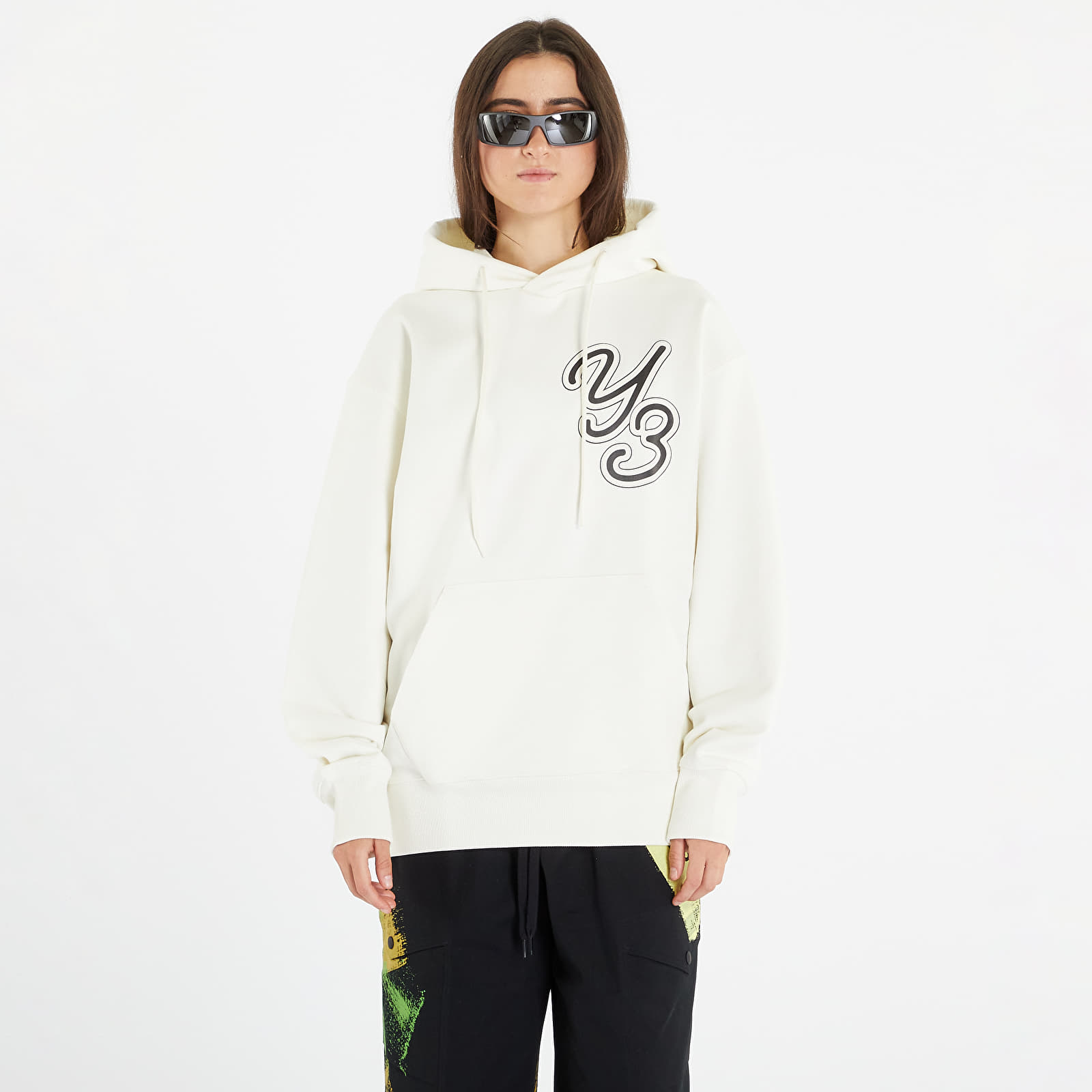 Hanorace Y-3 Grephic Logo Hoodie UNISEX Off White
