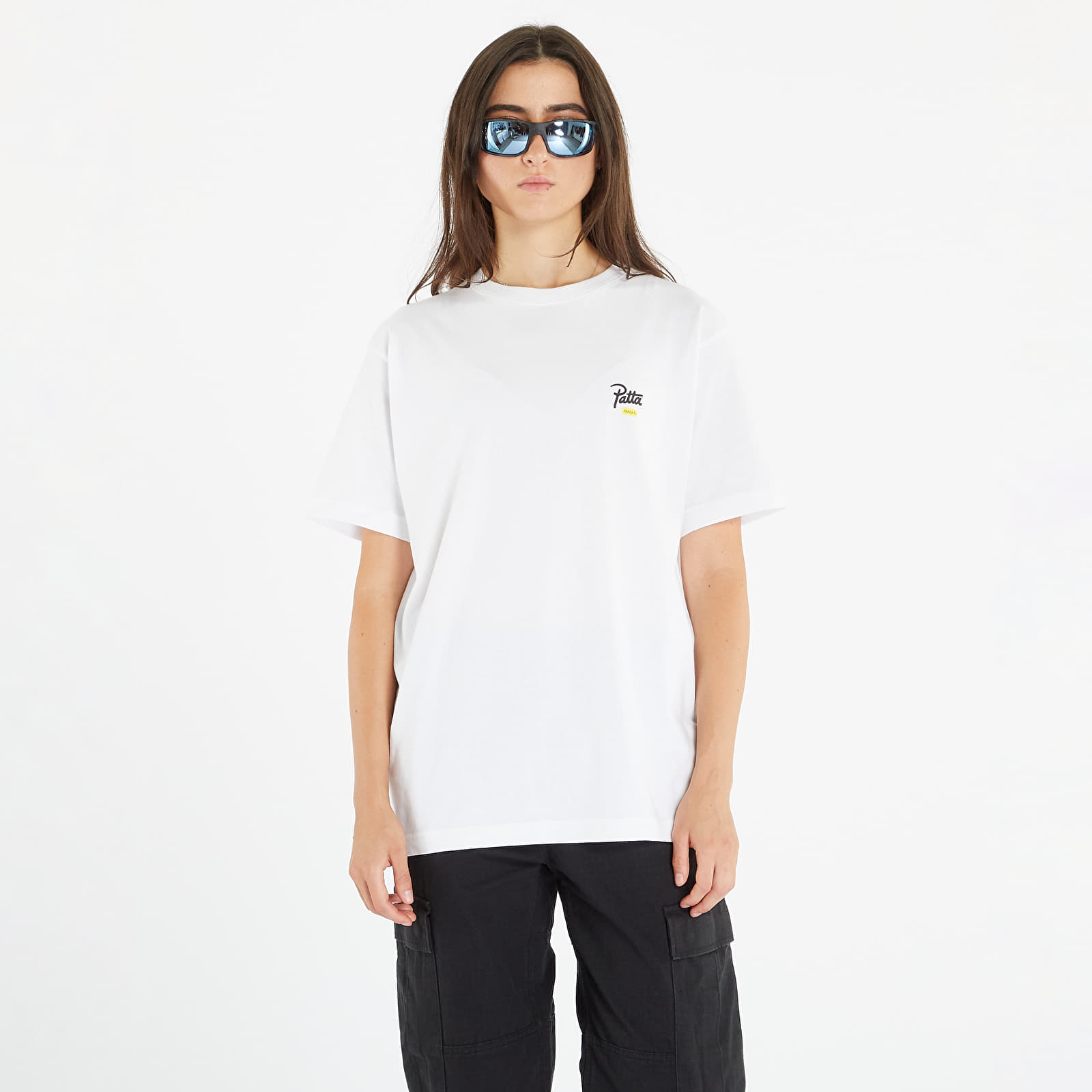 Majice T-shirt Patta Prague City Short Sleeve T-Shirt UNISEX White
