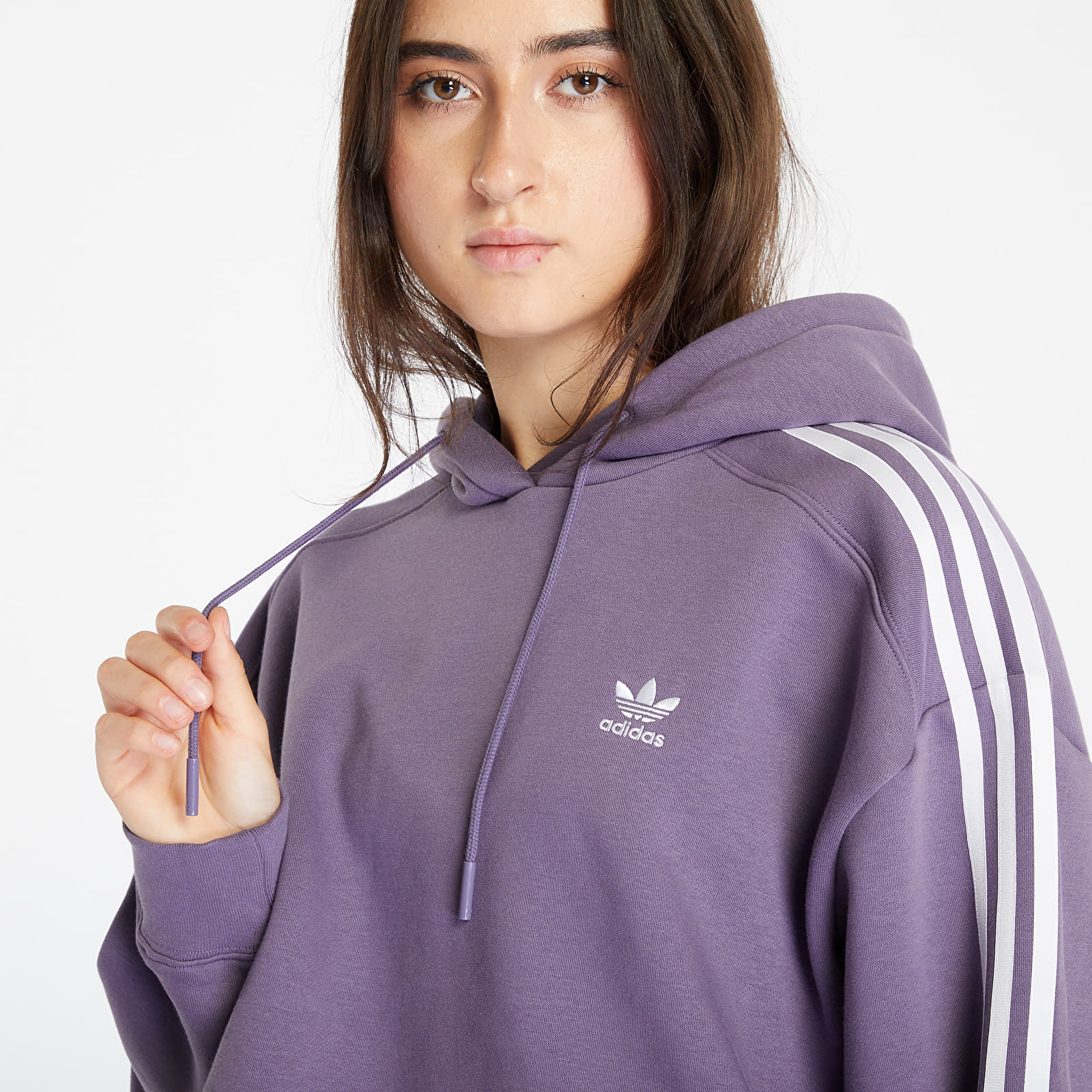 Adidas cropped hoodie purple cheap