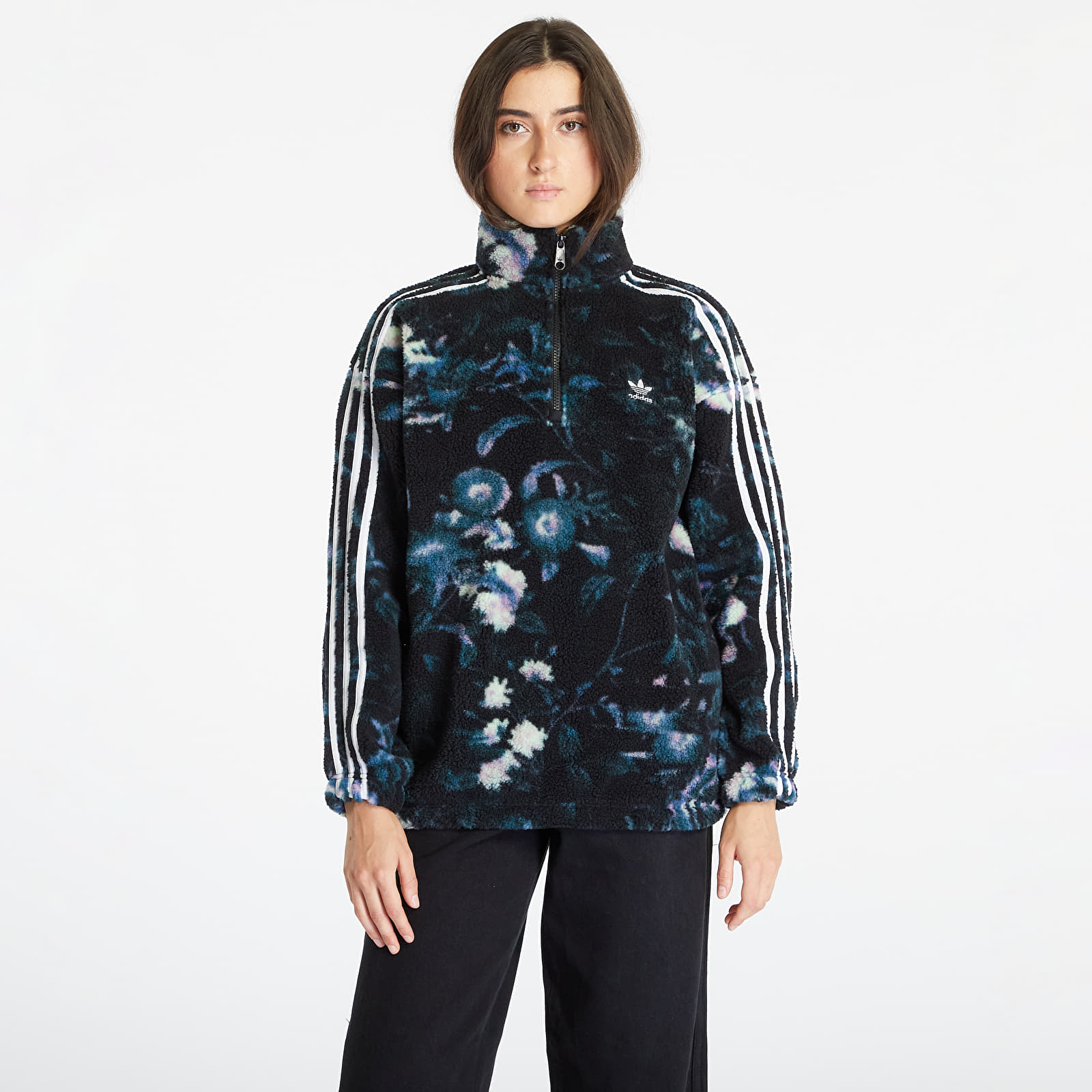 Flower adidas sweatshirt new arrivals