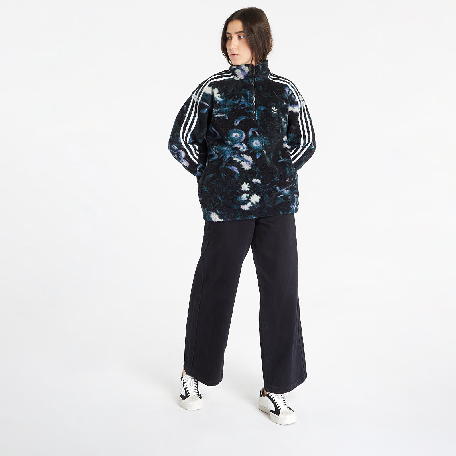 Adidas sweatshirt with flowers store