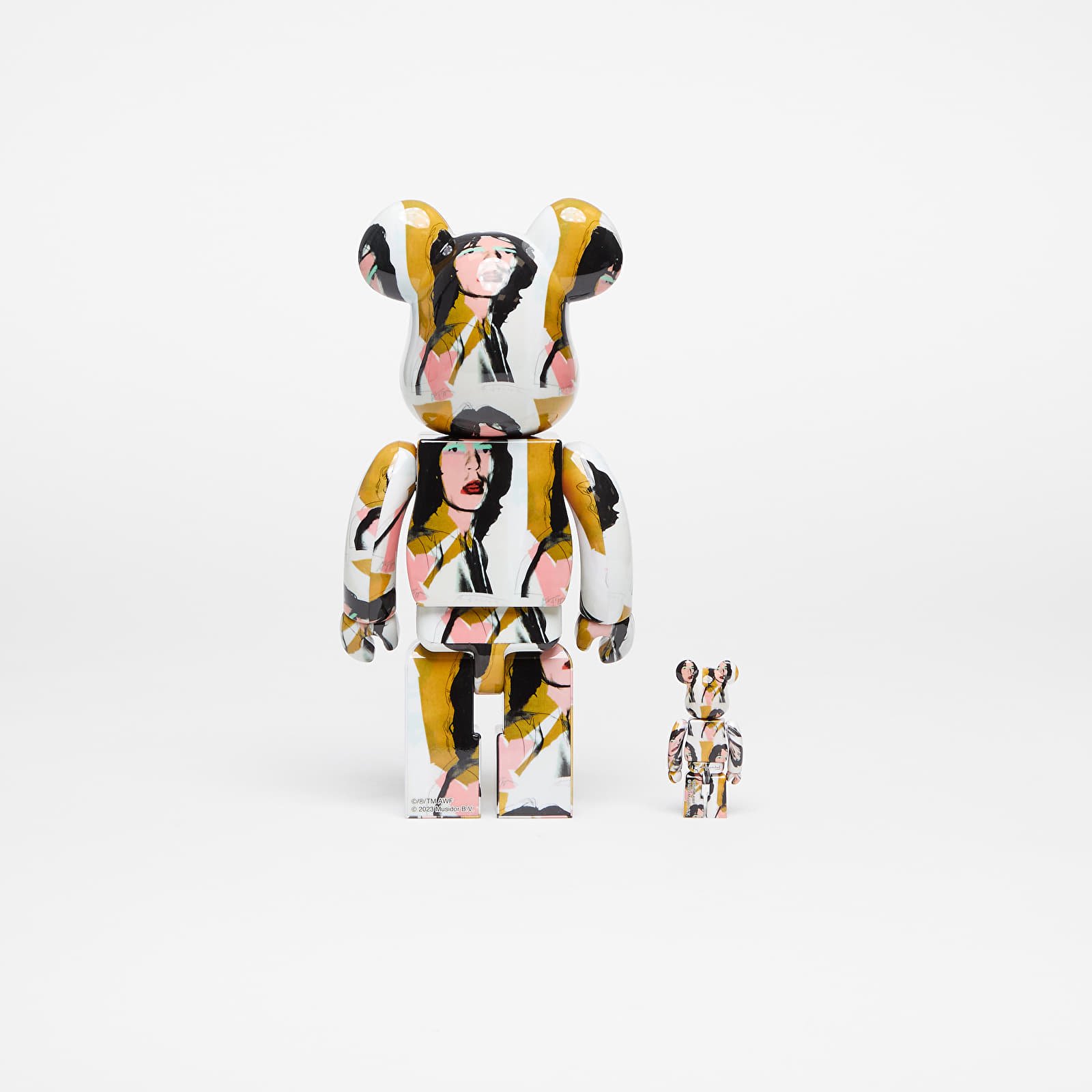 Annet tilbehør Medicom Toy BE@RBRICK Andy Warhol Mick Jagger 100% & 400% Set