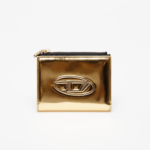 Portfel Diesel Bi-Fold Zip Wallet Gold