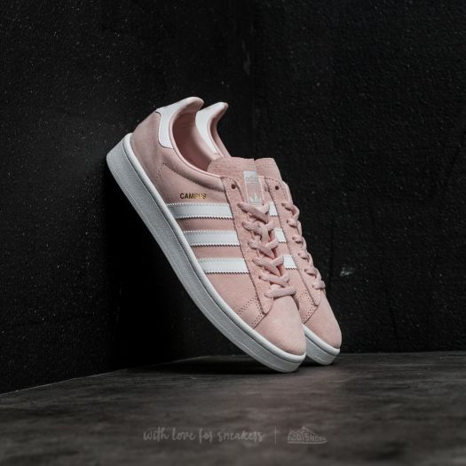 Adidas campus trainers icey pink white best sale