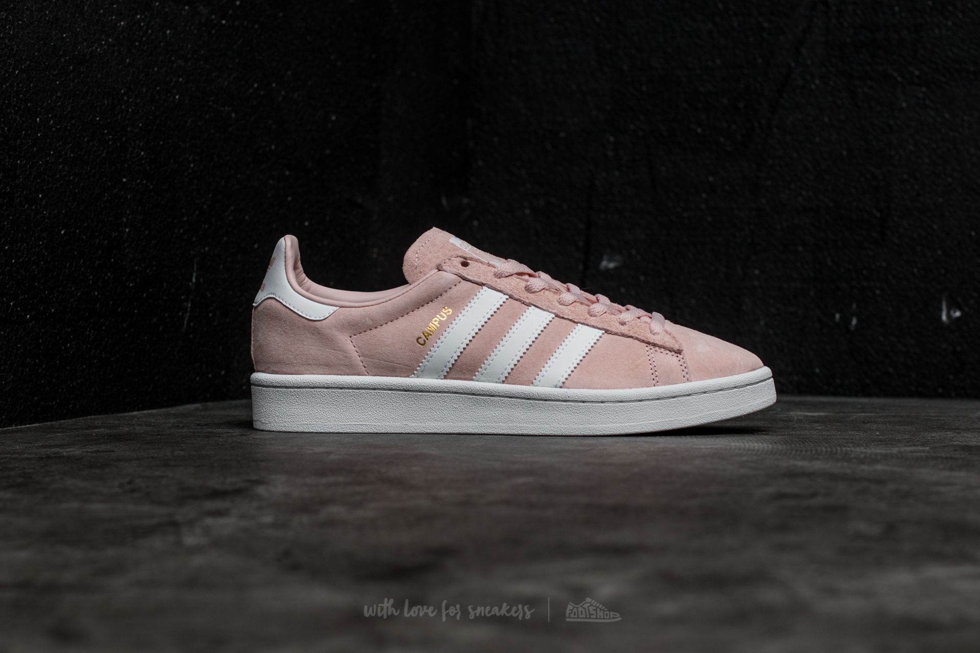 Adidas originals womens campus trainers crystal white/crystal white/icey pink new arrivals