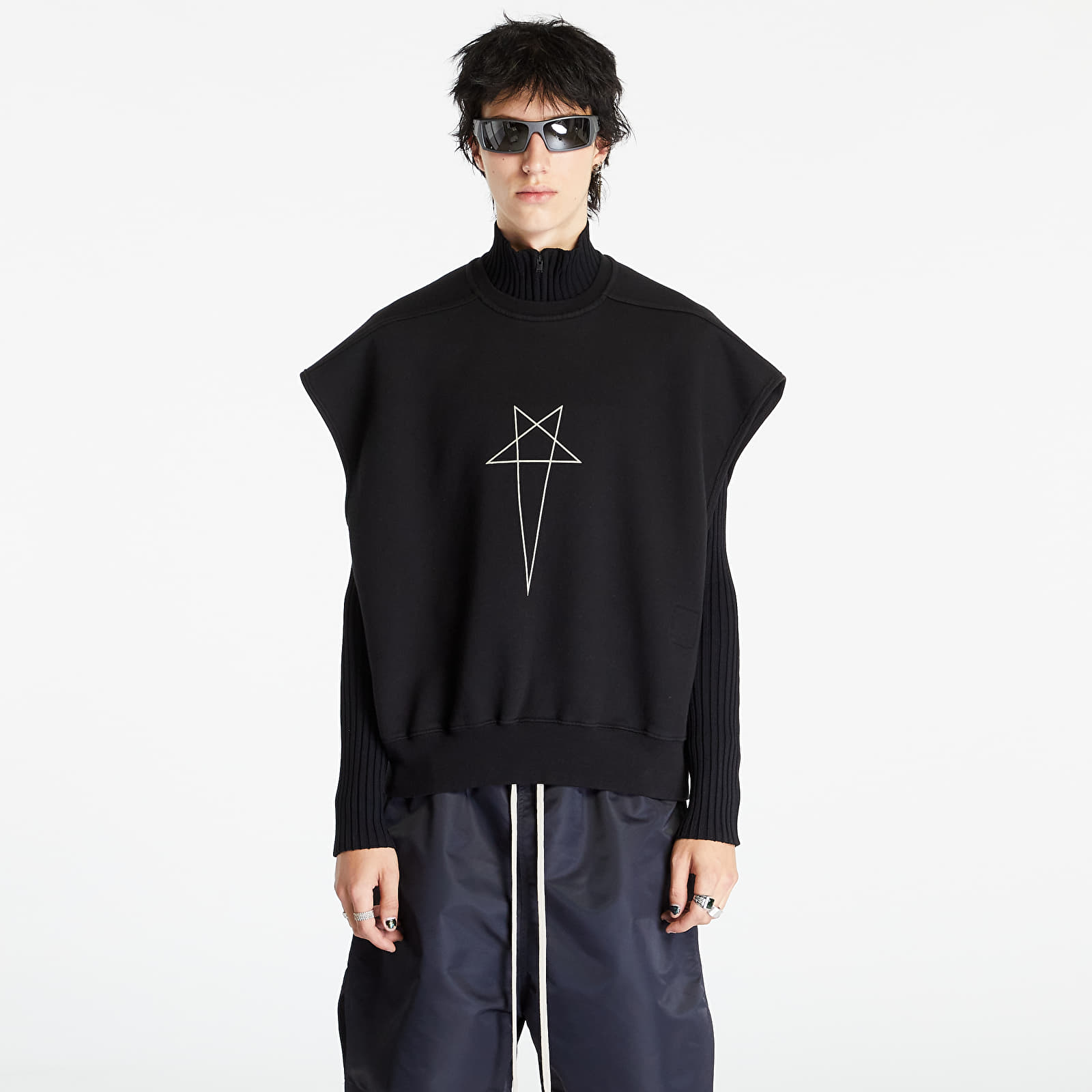 Veste Rick Owens Sl Jumbo Tatlin Sweat Vest Black/ Pearl