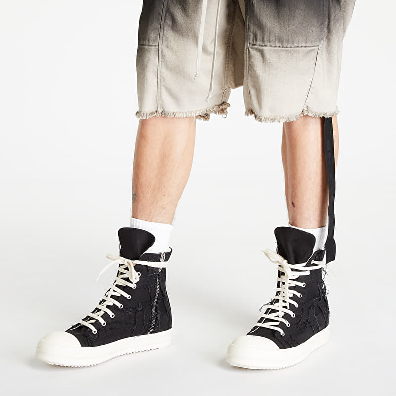 Pantaloni scurți Rick Owens Creatch Cargo Pods Shorts Black Pearl