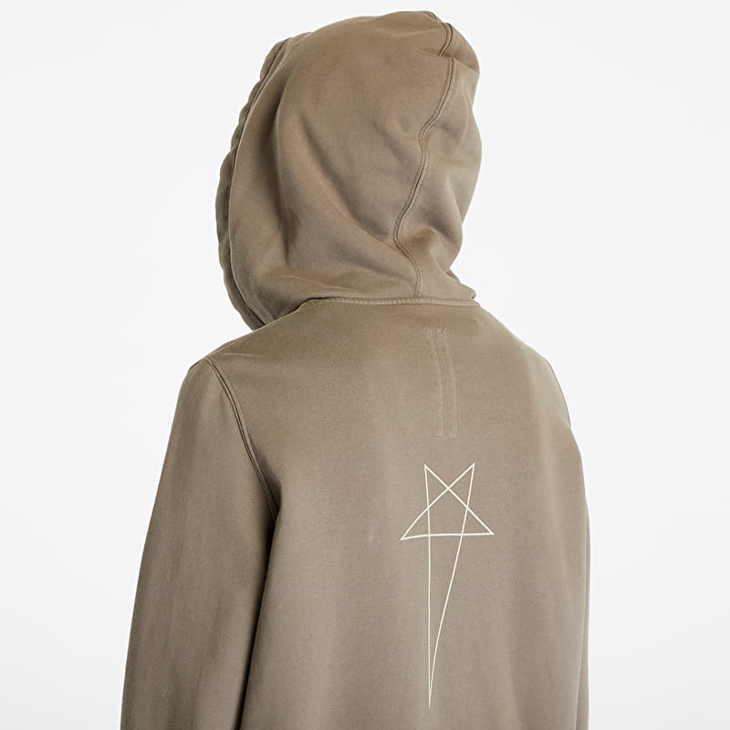 Rick Owens Jason S Full-Zip Hoodie Dust/ Pearl | Footshop