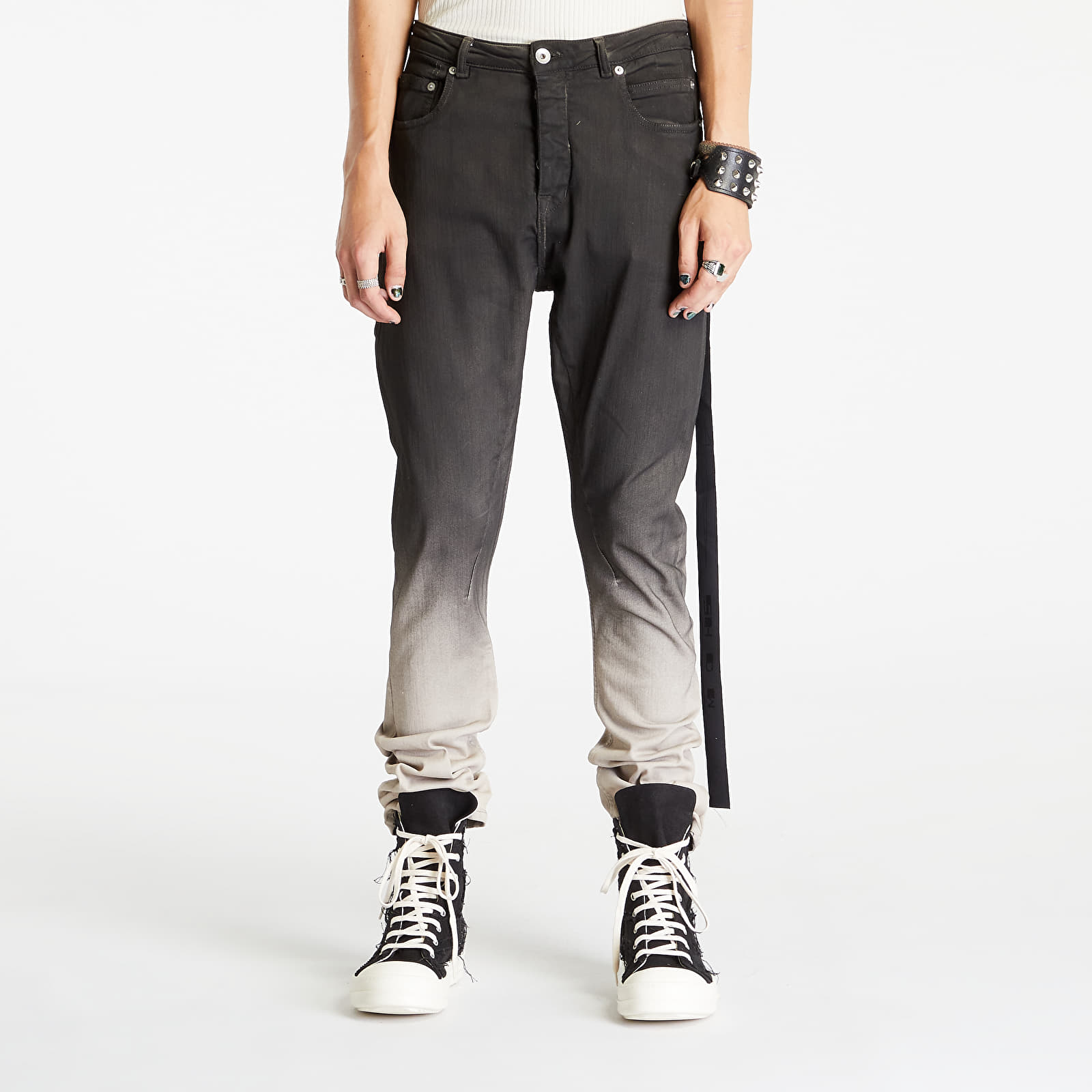 Blugi Rick Owens Detroit Cut Jeans Black Pearl Degrade 33