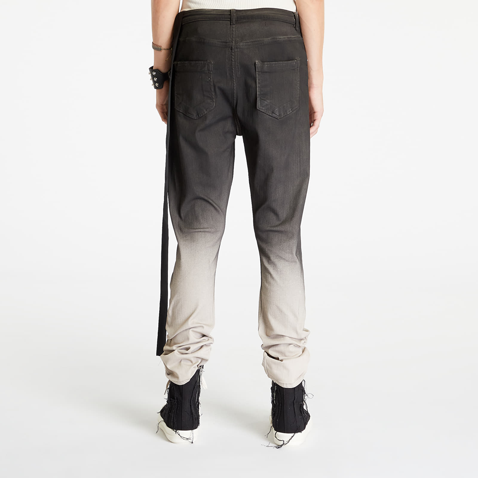 Jeansy Rick Owens Detroit Cut Jeans Black Pearl Degrade