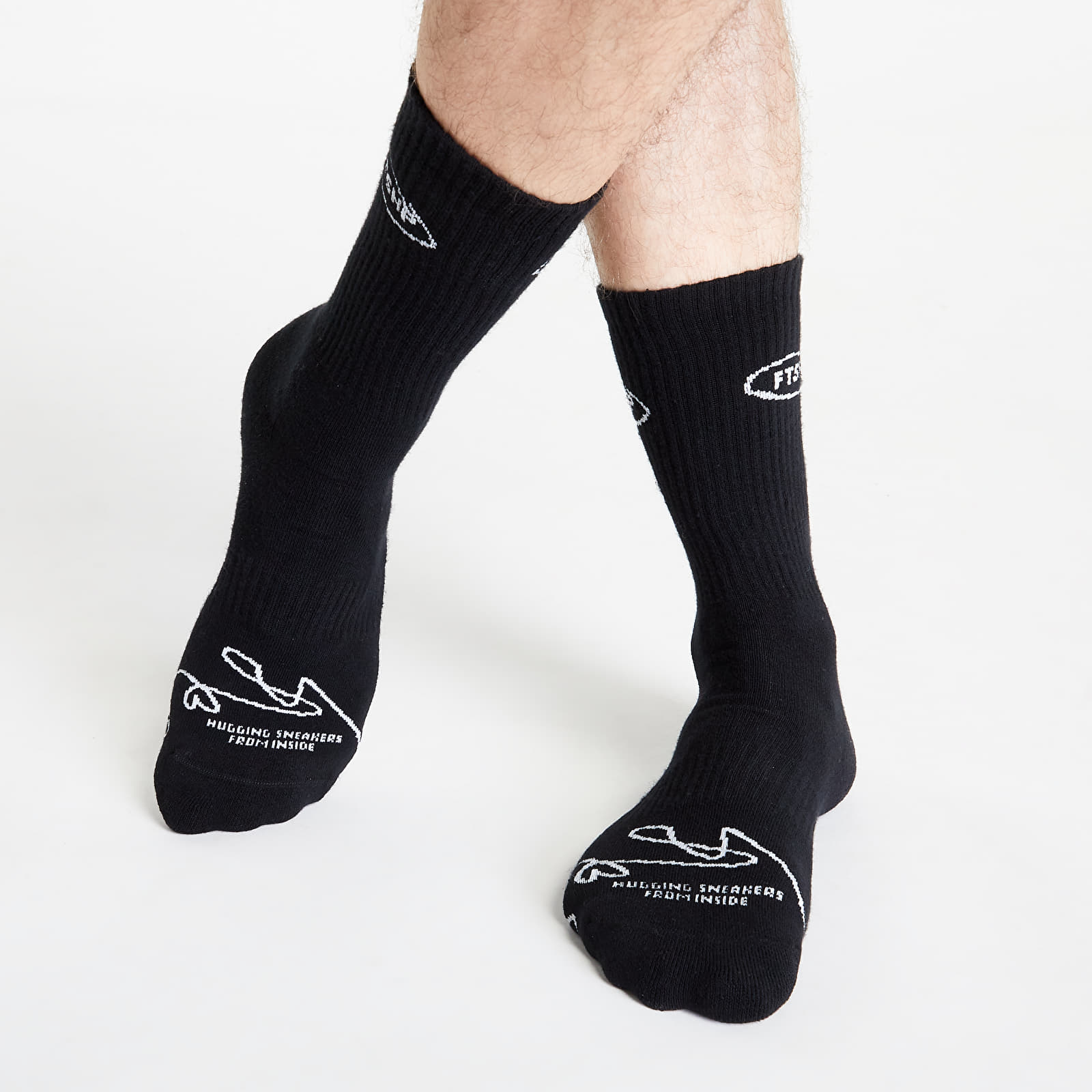 Socken Footshop Basic But Not Basic Socks 3-Pack Black