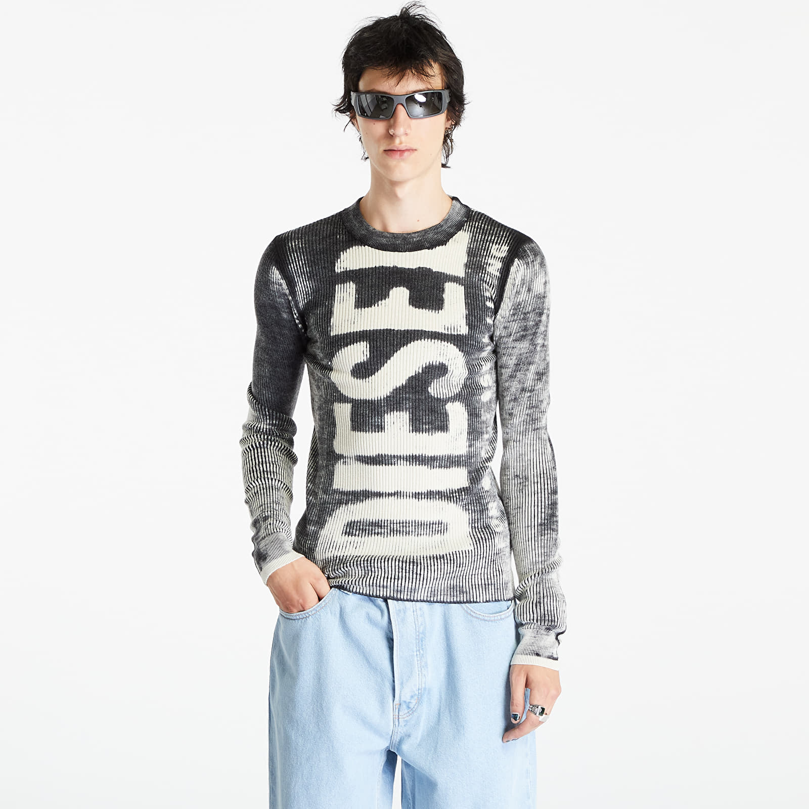 Swetry Diesel K-Atullus Round Knitwear Black
