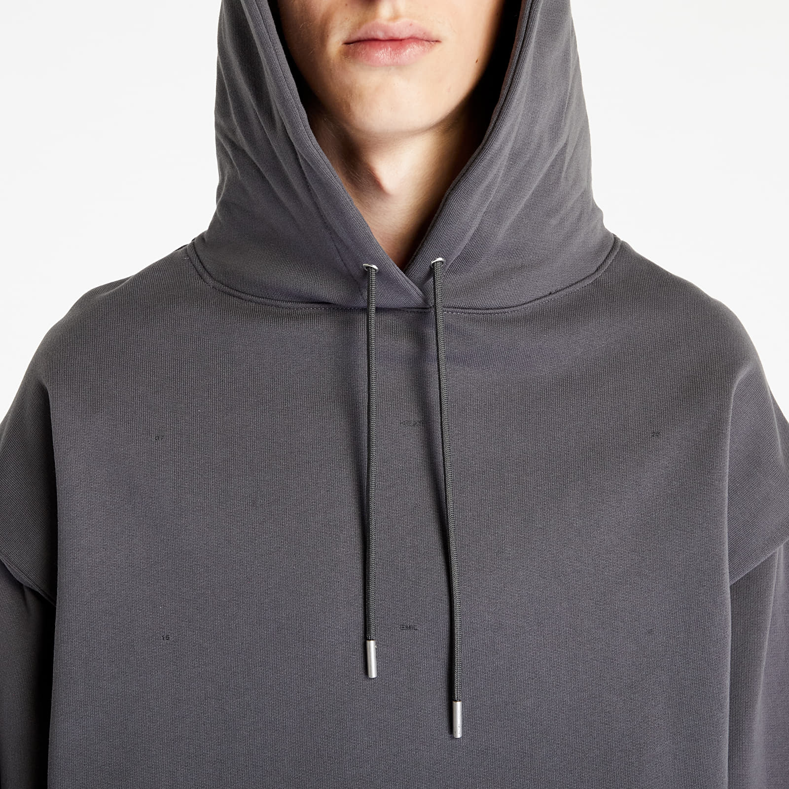 Kapucnis pulóverek és pulcsik HELIOT EMIL Outline Logo Hoodie Dark Grey