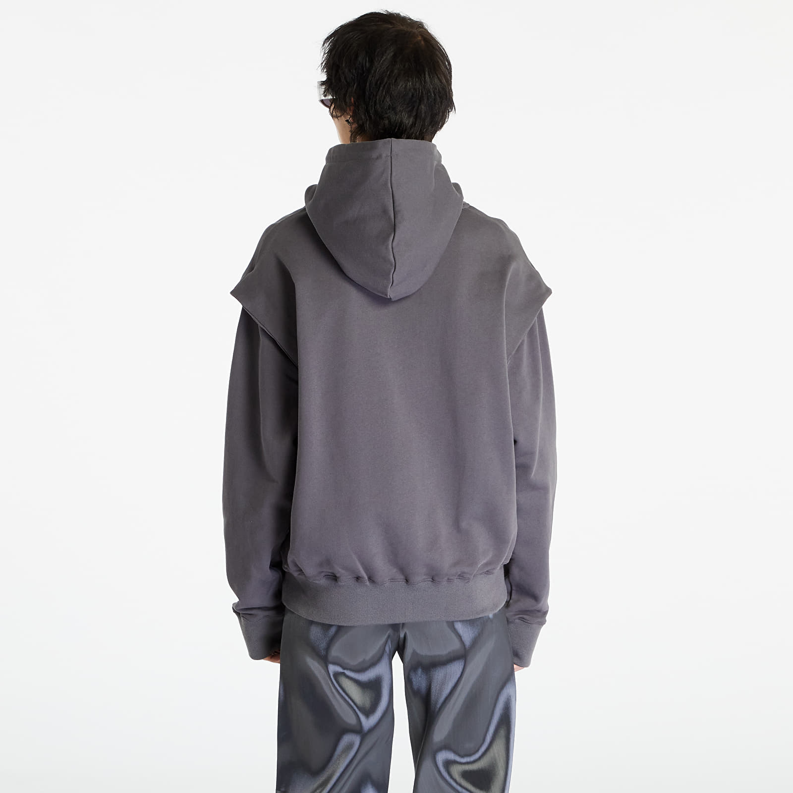 Kapucnis pulóverek és pulcsik HELIOT EMIL Outline Logo Hoodie Dark Grey