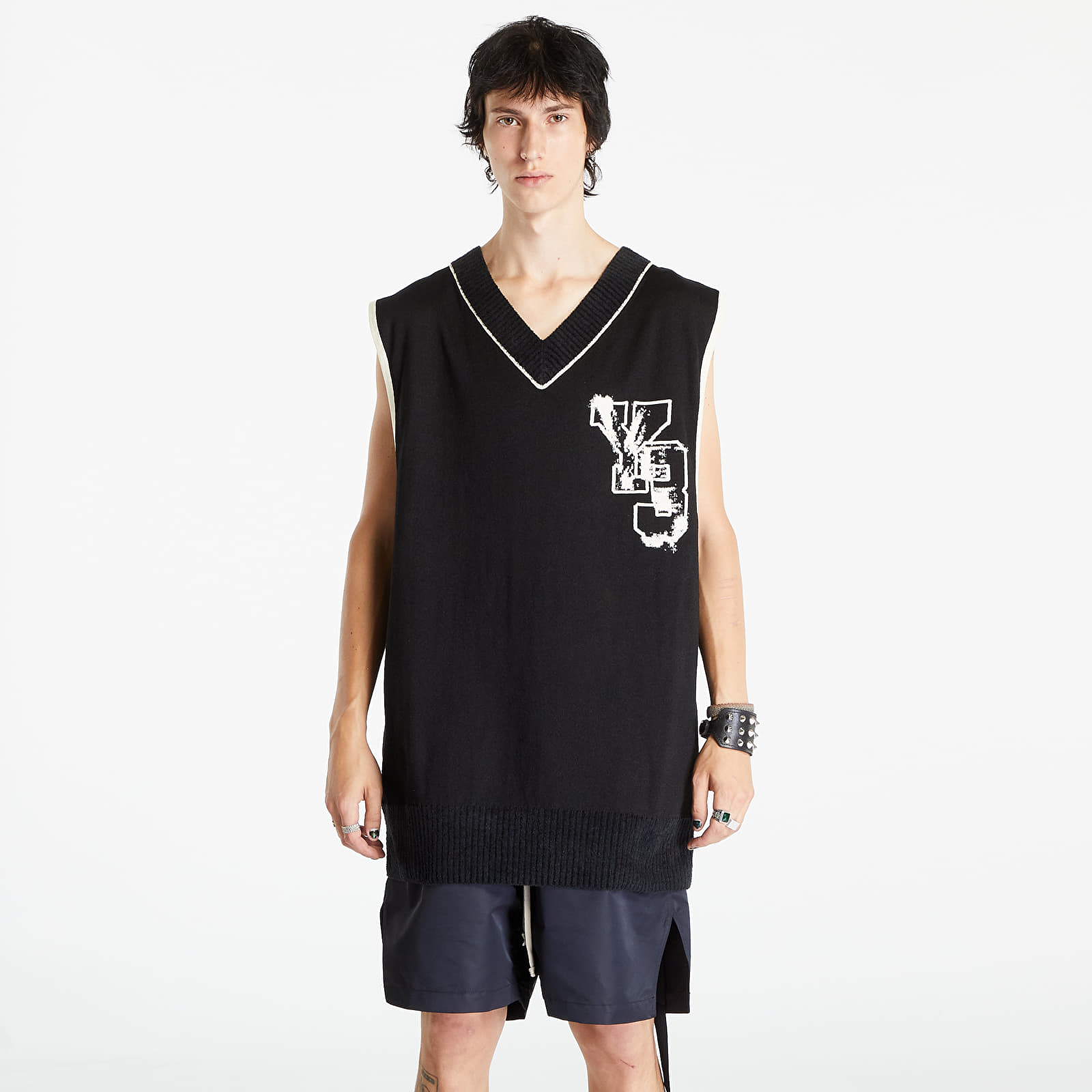 Vests Y-3 Logo Knit Vest UNISEX Black/ Off White