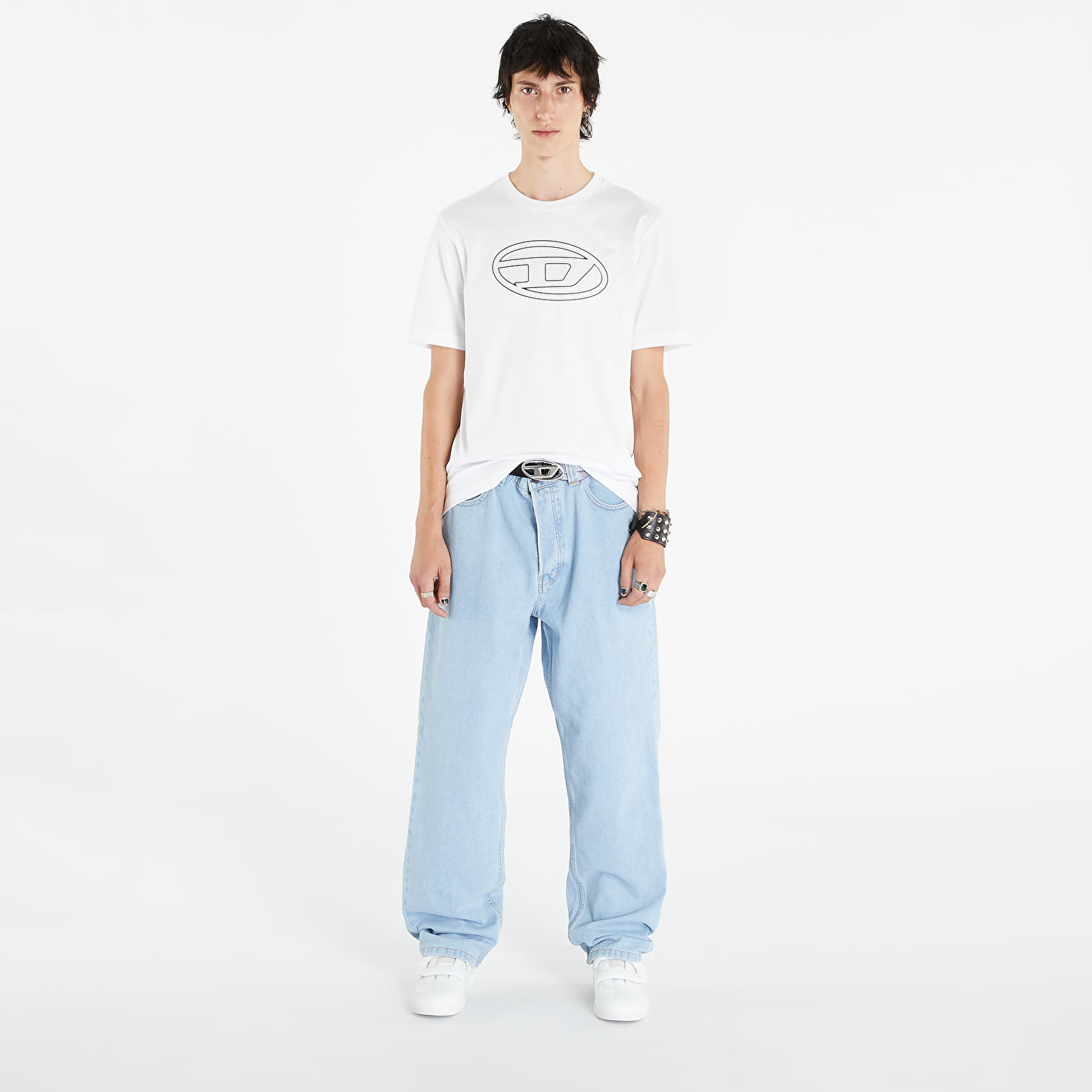 Koszulki Diesel T-Just-Bigoval T-Shirt White
