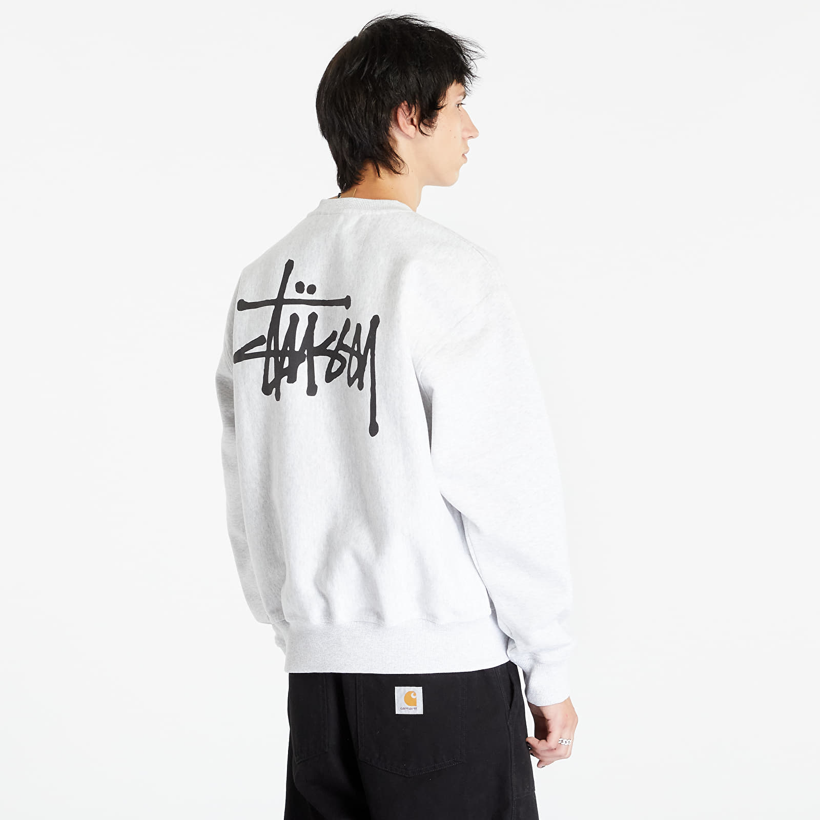 Hoodies and sweatshirts  Stüssy Basic Stussy Crewneck UNISEX Ash Heather