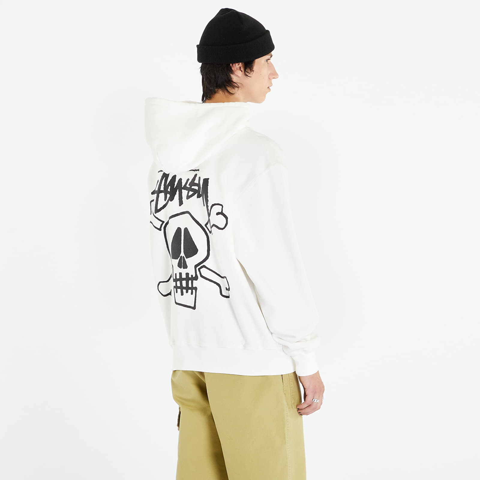 Felpe Stüssy Skull & Bones Pig. Dyed Hoodie UNISEX Natural