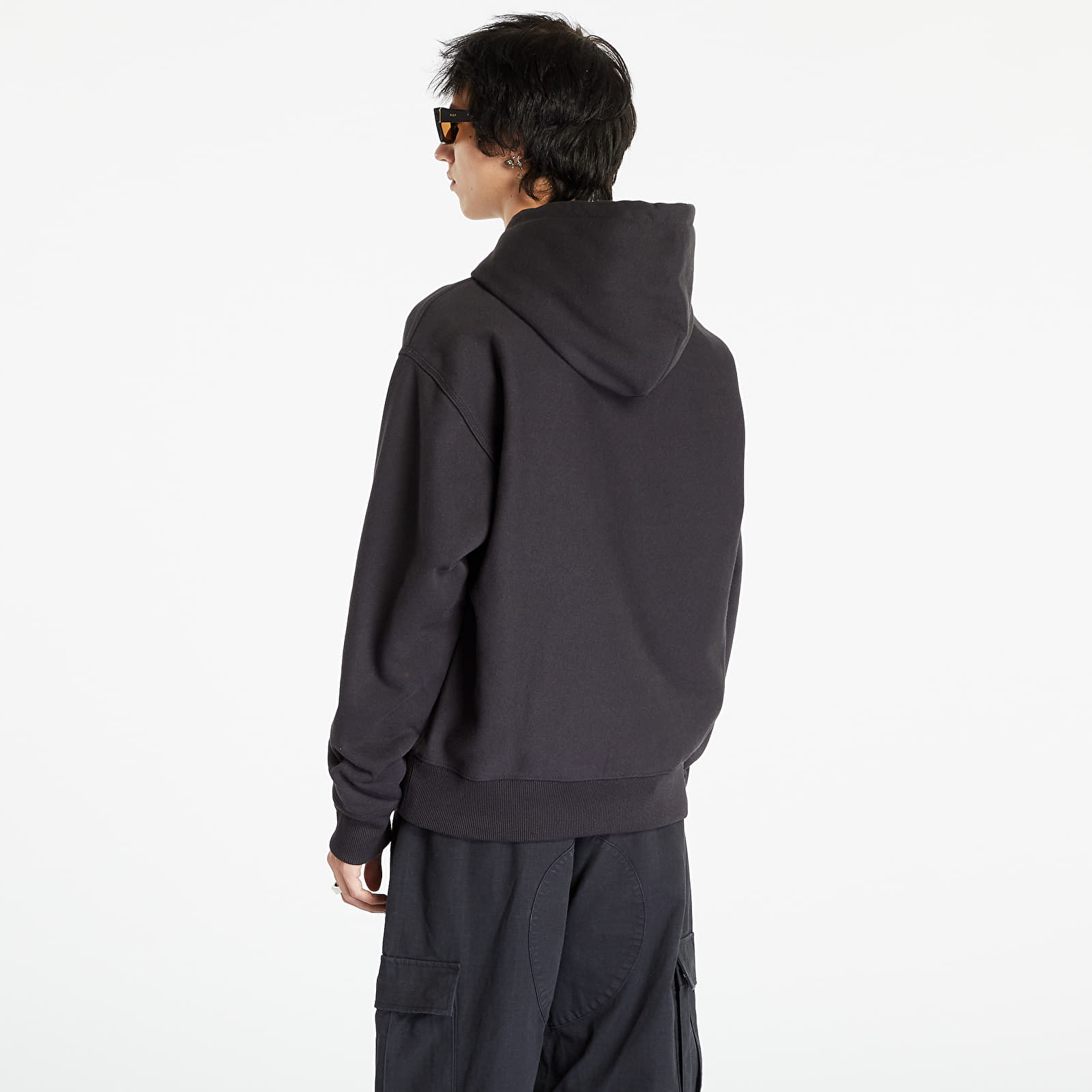 Hanorace Stüssy Stock Logo Hoodie UNISEX Washed Black