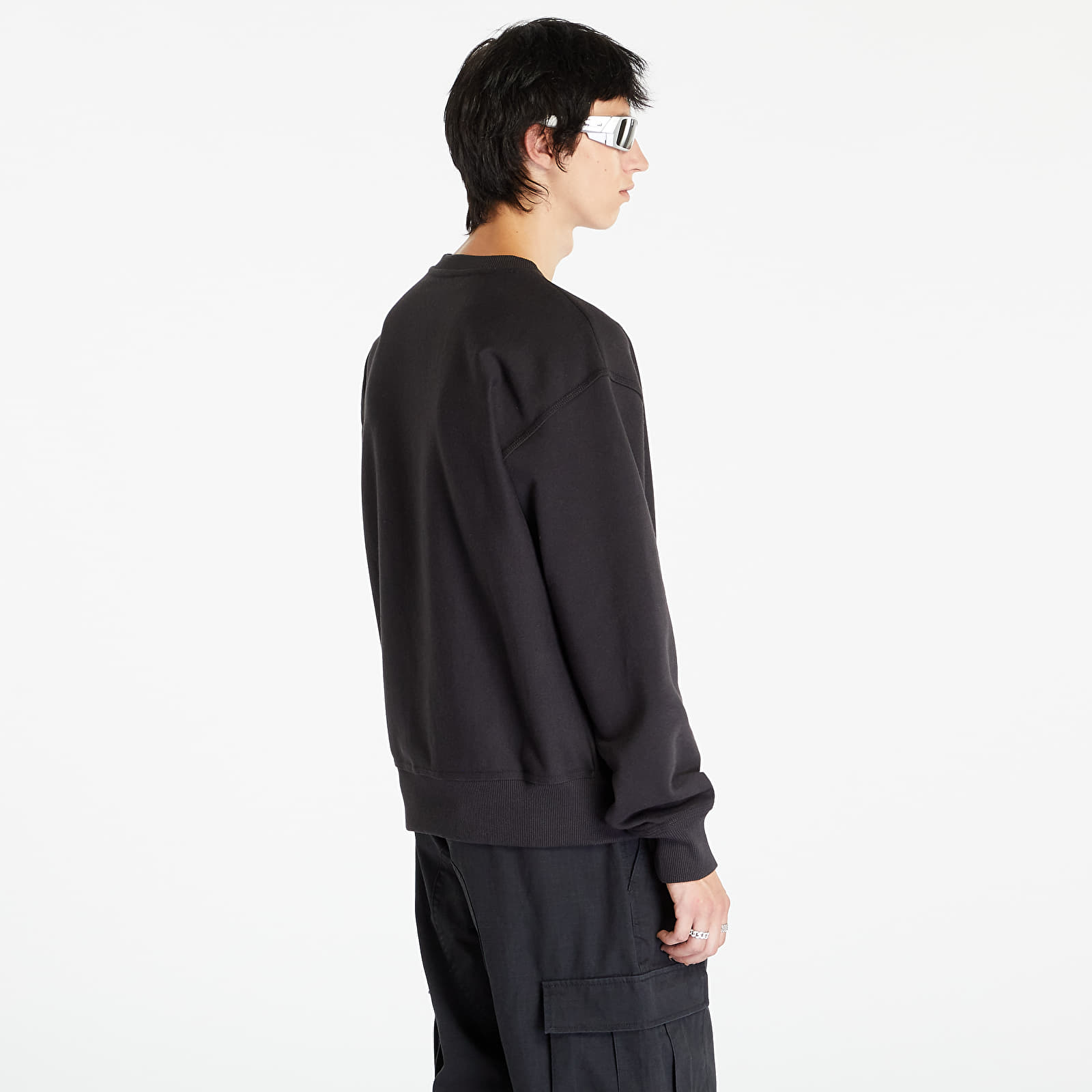 Hoodies and sweatshirts  Stüssy Stock Logo Crewneck UNISEX Washed Black