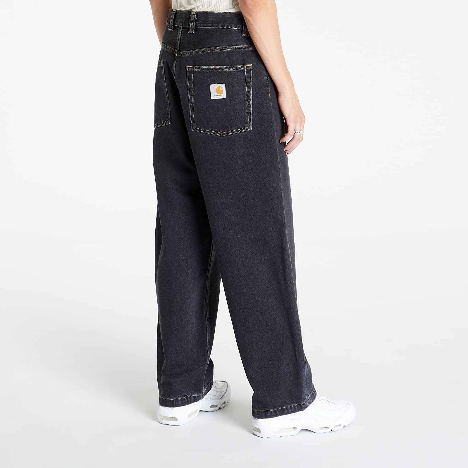 Jeansy Carhartt WIP Brandon Pant Black Stone Washed