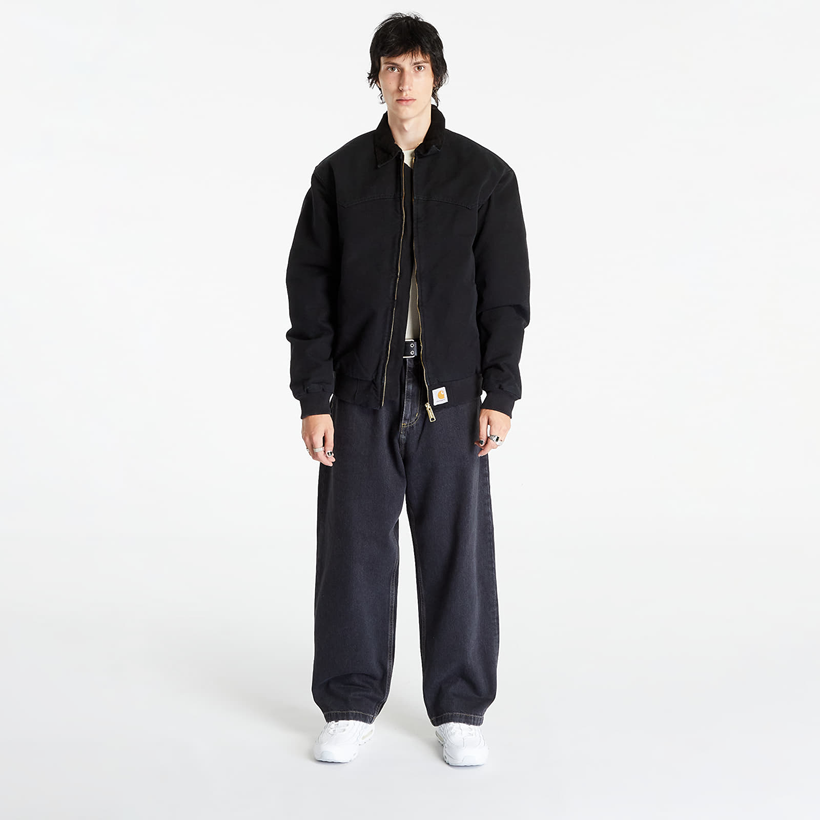 Jeansy Carhartt WIP Brandon Pant Black Stone Washed