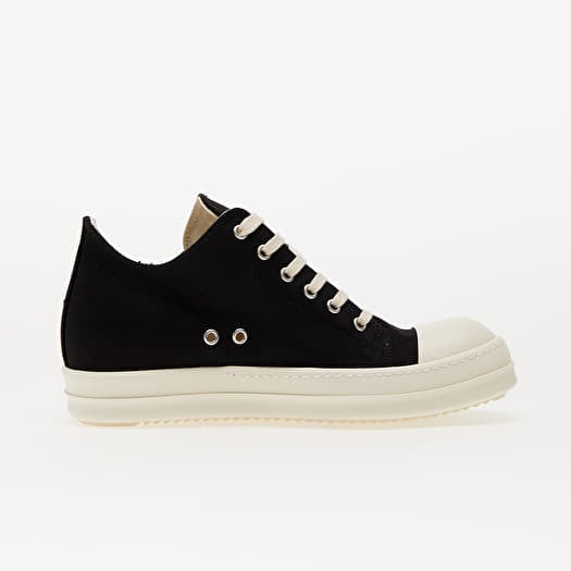 Men's shoes Rick Owens Denim Shoes - Low Sneaks Black/ Pearl
