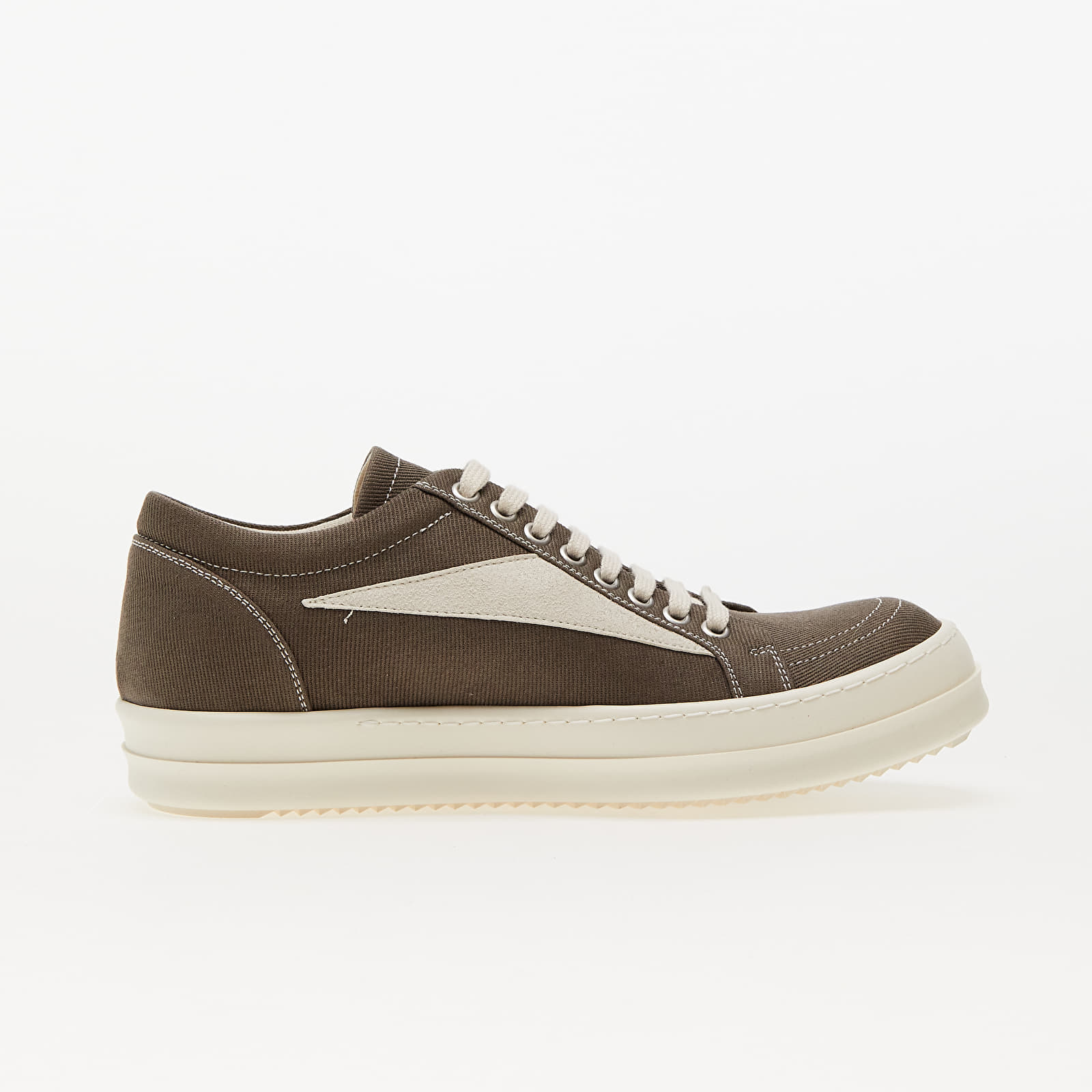 Încălțăminte și sneakerși pentru bărbați Rick Owens Denim Shoes - Vintage Sneaks Dust/ Milk/ Milk