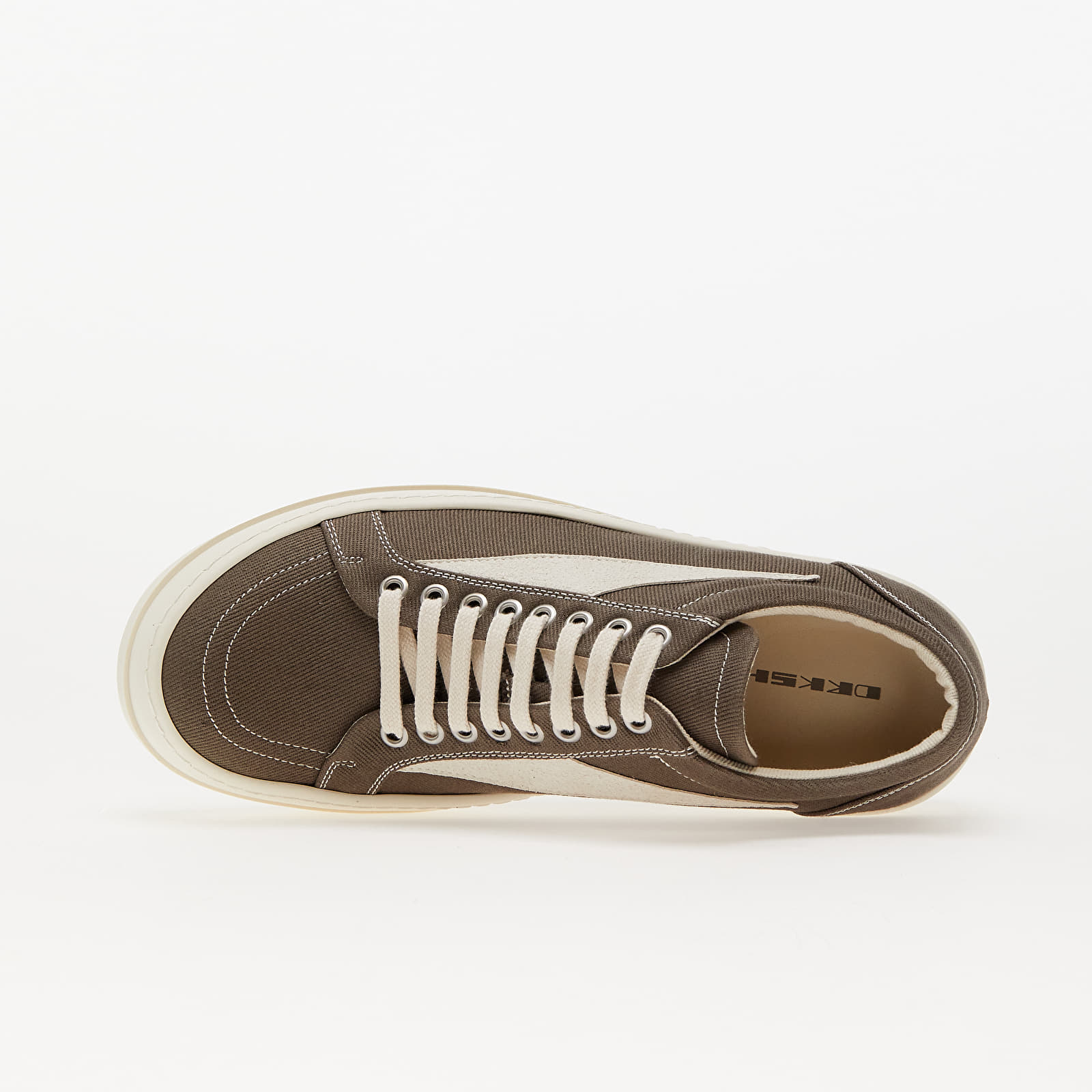 Încălțăminte și sneakerși pentru bărbați Rick Owens Denim Shoes - Vintage Sneaks Dust/ Milk/ Milk
