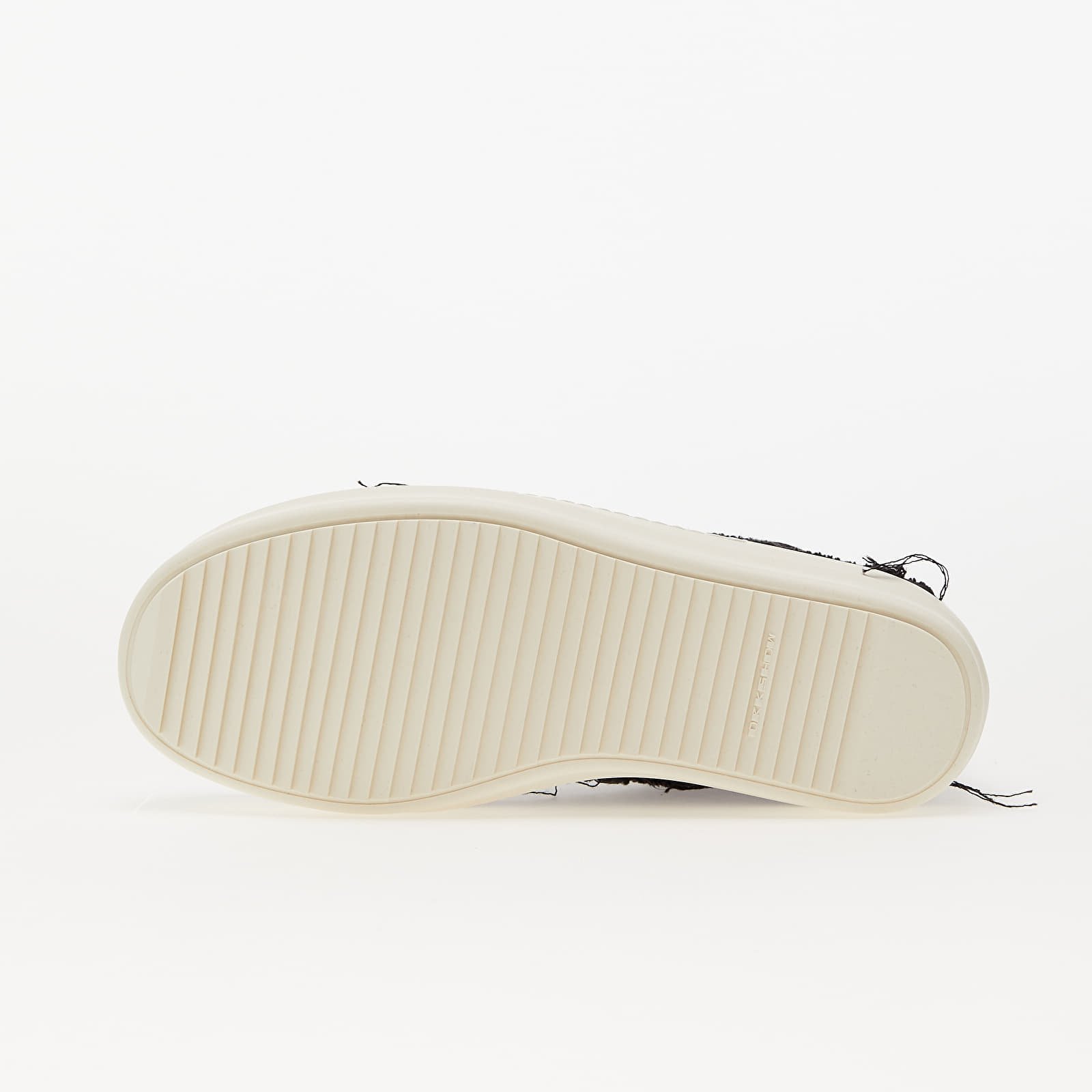 Skor för män Rick Owens Denim Shoes - Slashed Low Sneaks Black/ Milk/ Milk