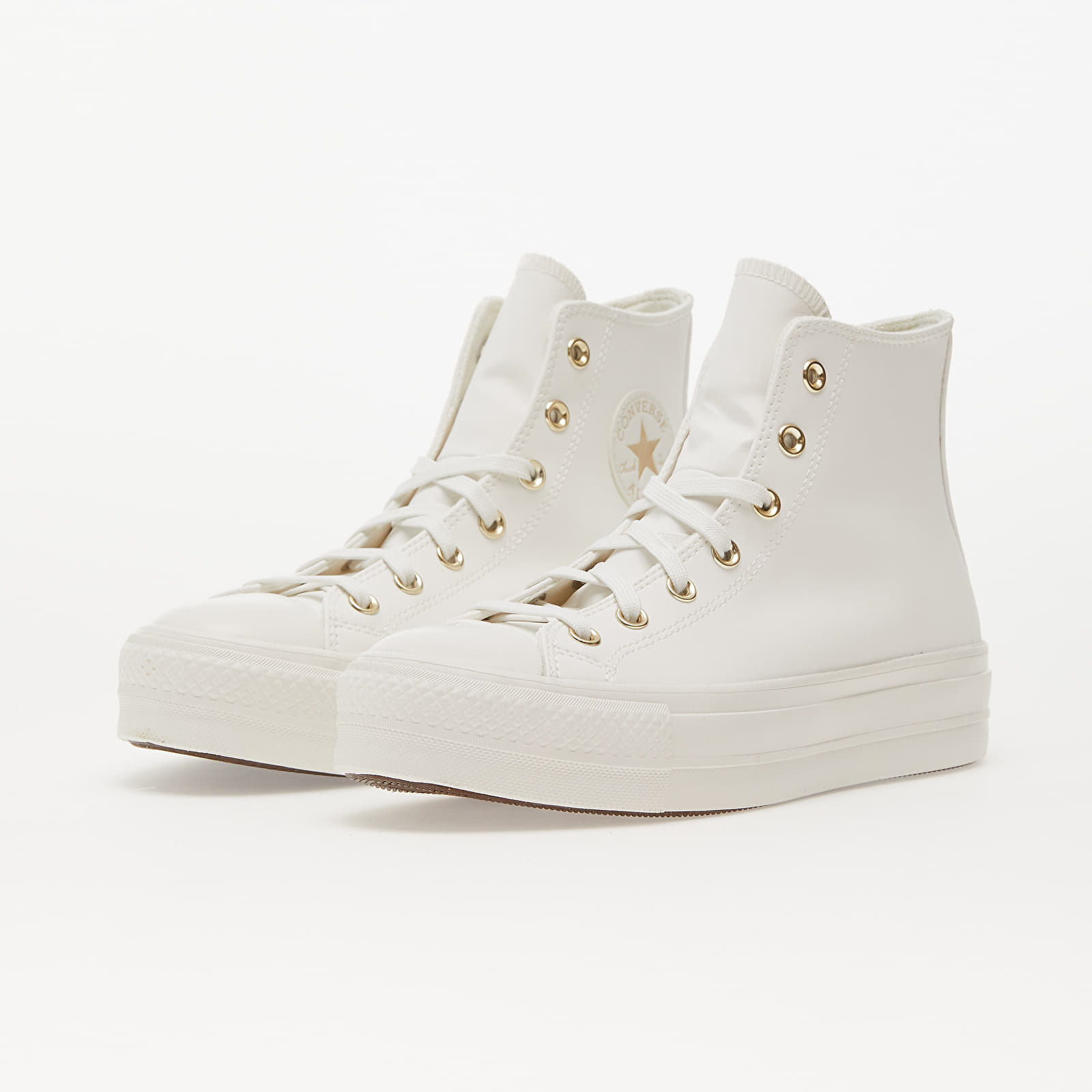 Zapatillas mujer Converse Chuck Taylor All Star Lift Platform Mono White Vintage White/ Egret/ Gold