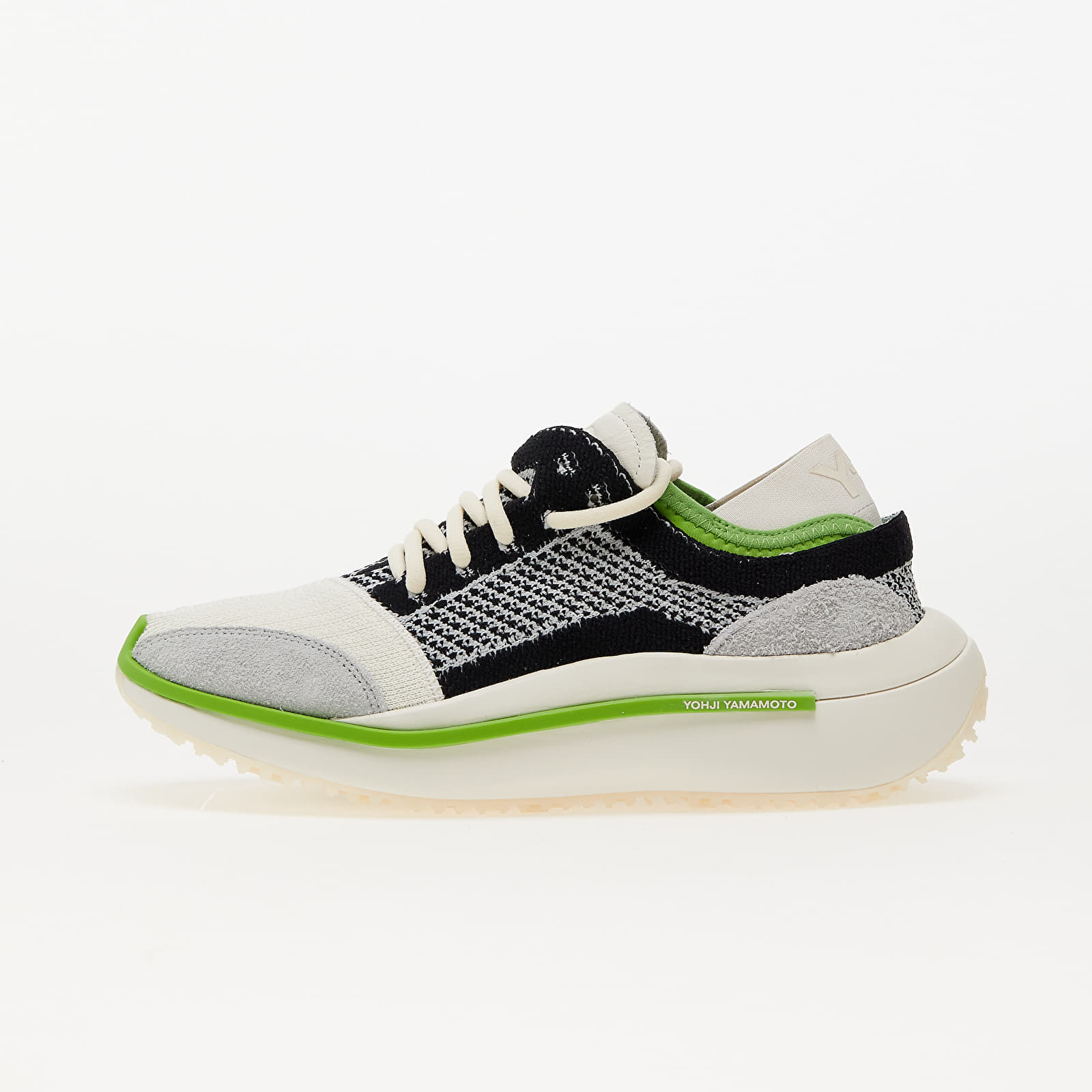 Men's shoes Y-3 Qisan Knit Off White/ Wonder Silver/ Team Green