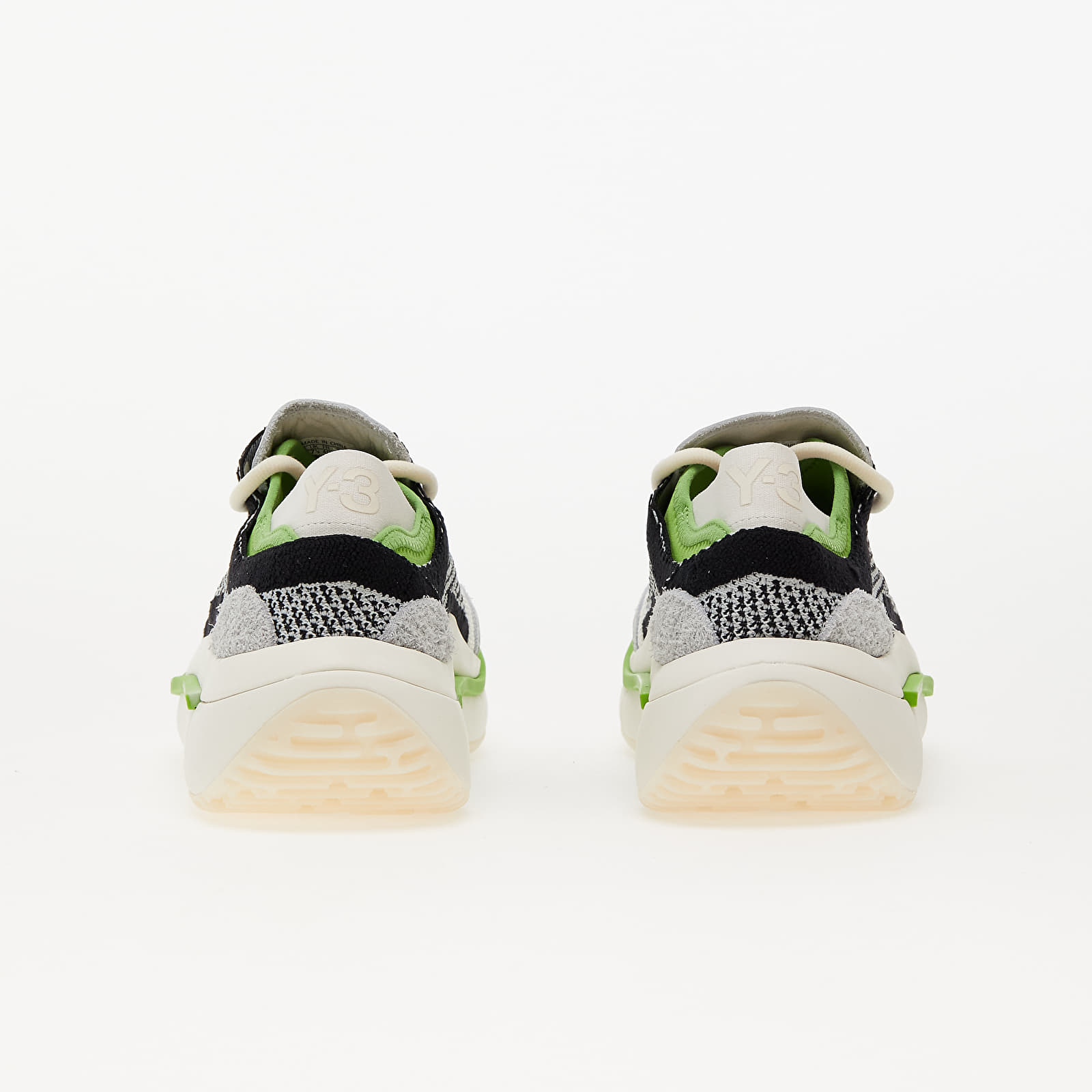 Men's shoes Y-3 Qisan Knit Off White/ Wonder Silver/ Team Green