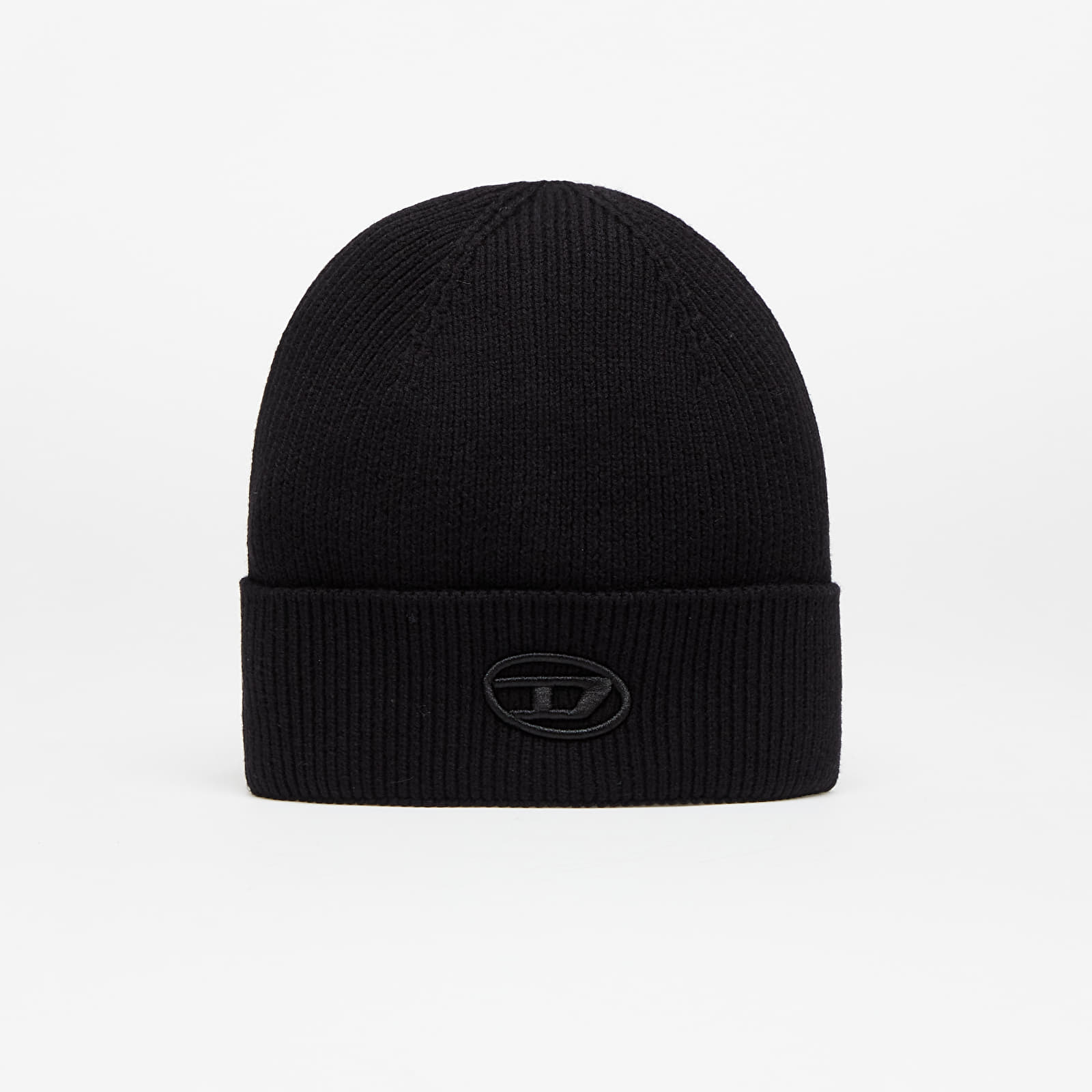 (希少)diesel deformation knitted cap Women's Denim effect beanie with bold patch detail | Blue | Diesel