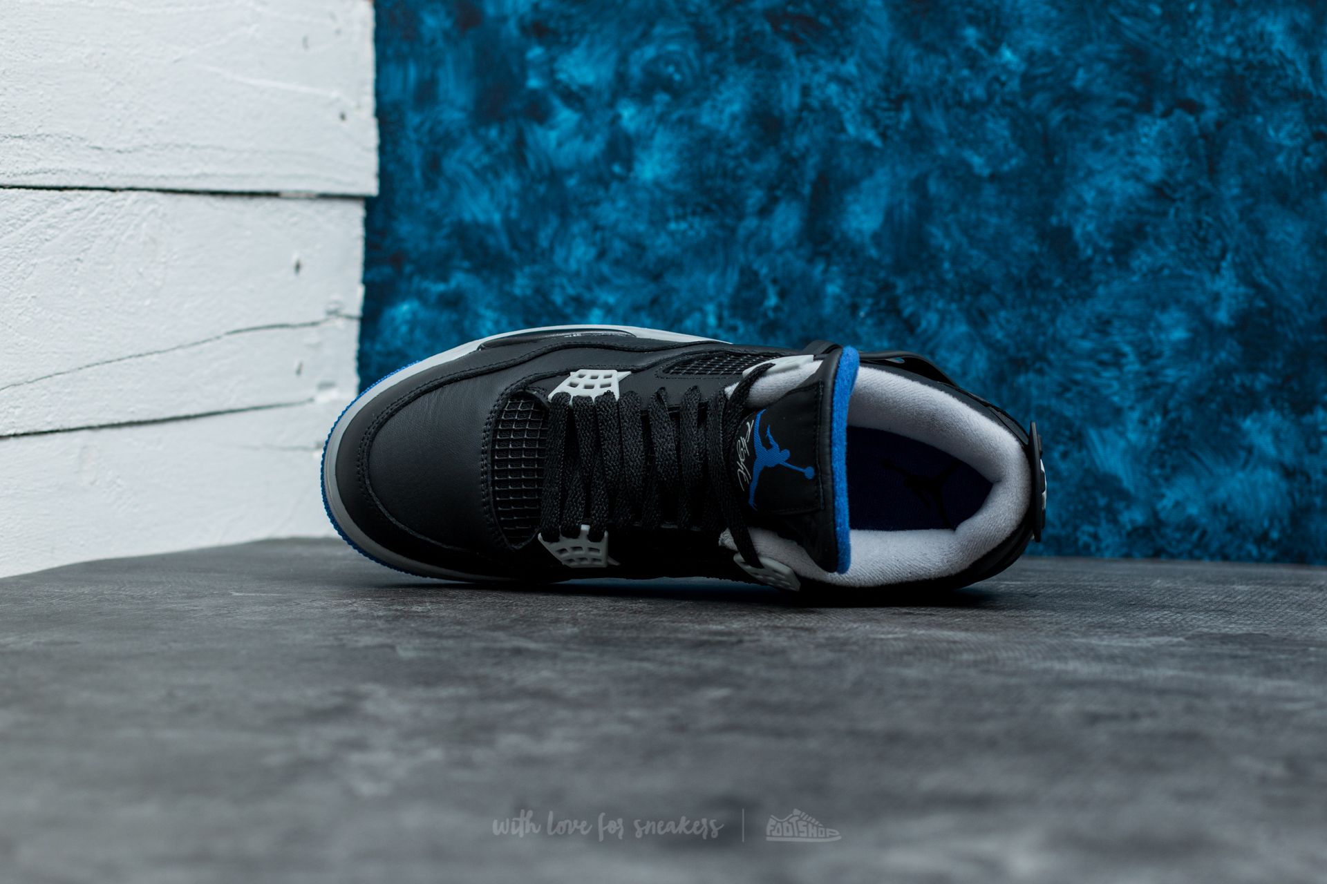 Air Jordan4retro Blk/GameRoyal-Matte silver Jordan 4 Retro PS  main image 4