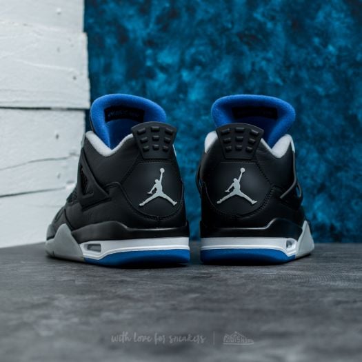 Air jordan 4 deals retro black game royal