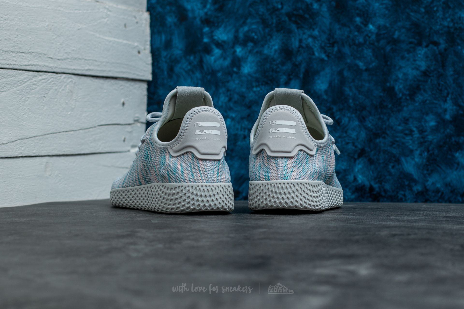 Men s shoes adidas Pharrell Williams Tennis HU Light Blue Light Blue Footshop